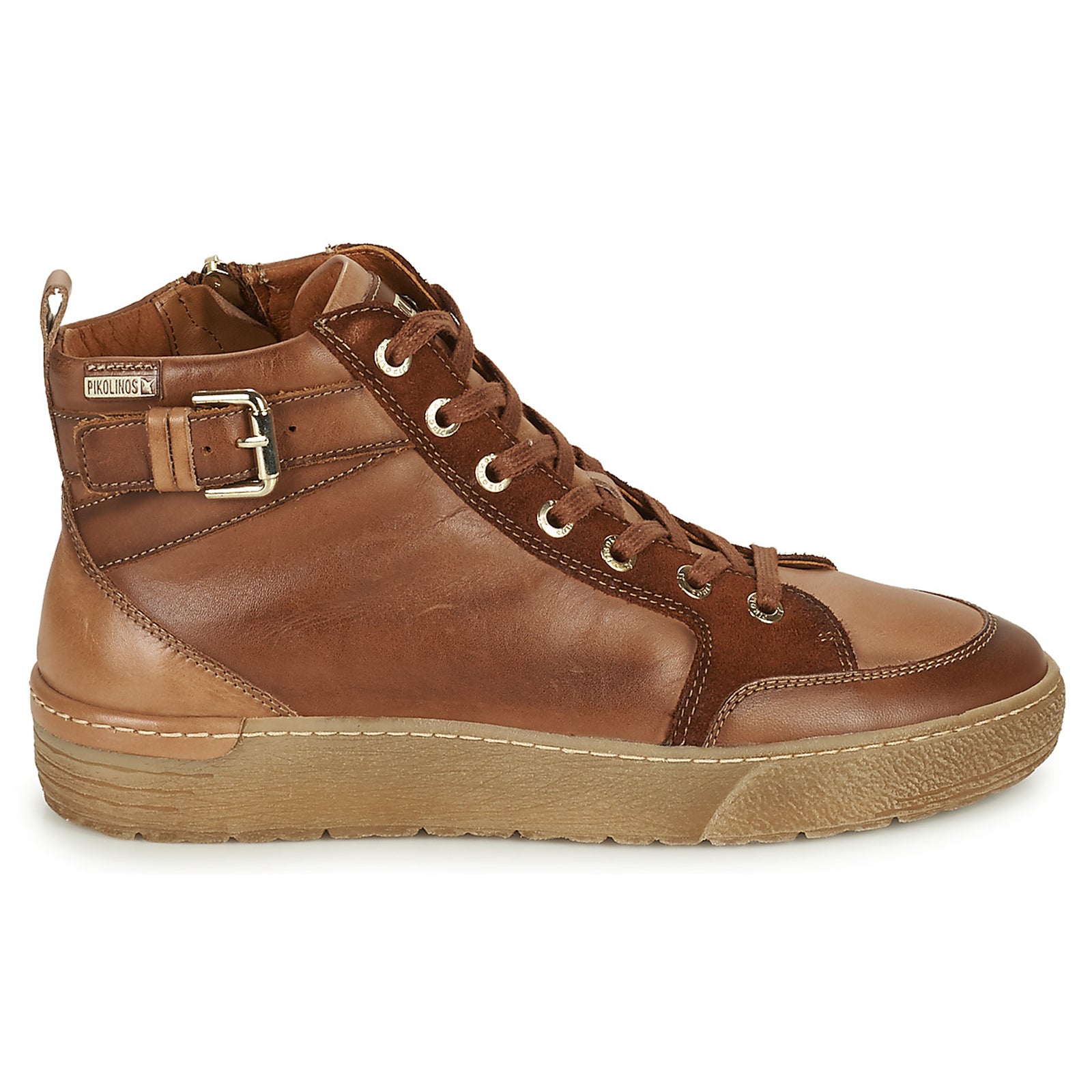 Pikolinos Vitoria W0T Leather Womens Trainers#color_cuero