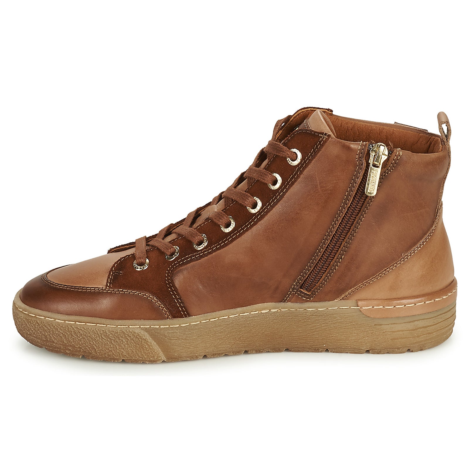 Pikolinos Vitoria W0T Leather Womens Trainers#color_cuero