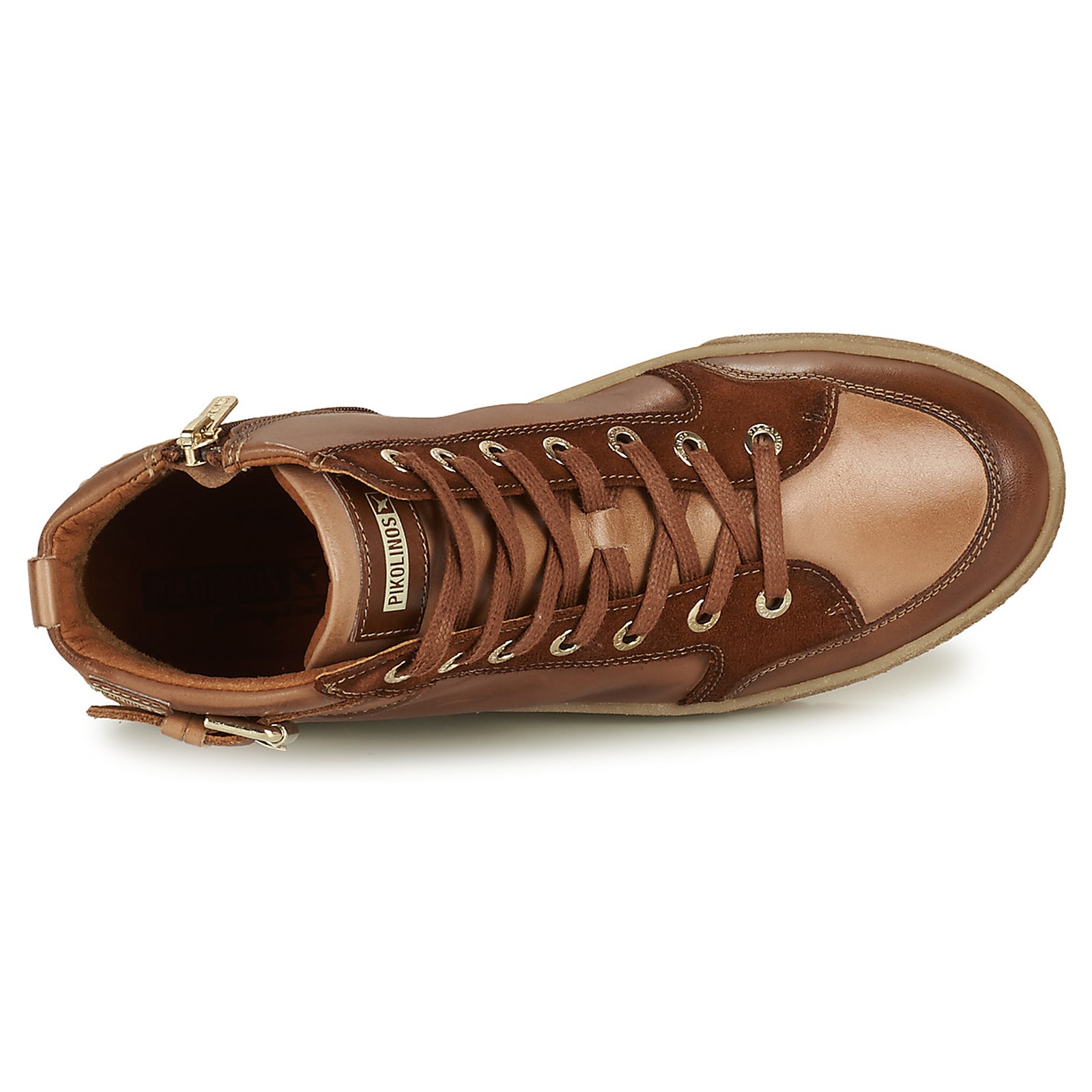 Pikolinos Vitoria W0T Leather Womens Trainers#color_cuero