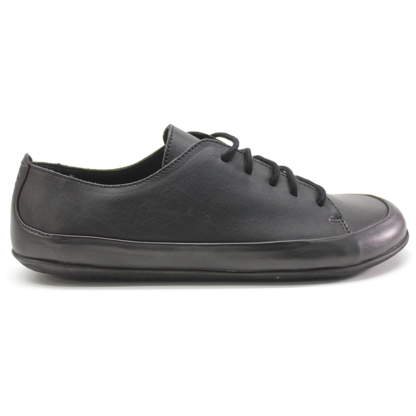 Vivobarefoot Opanka Sneaker II 201223-01 Leather Womens Shoes - Obsidian - 41#color_obsidian