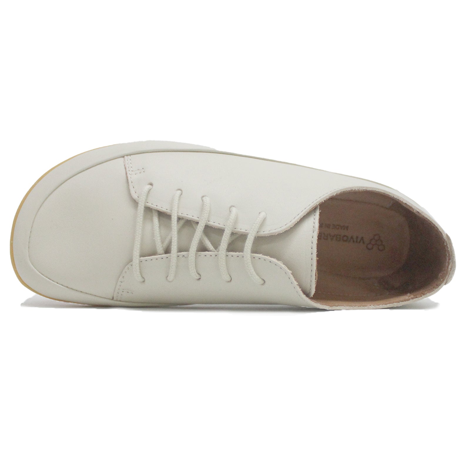 Vivobarefoot Opanka Sneaker II 201223-04 Leather Womens Shoes - Limestone - 42#color_limestone