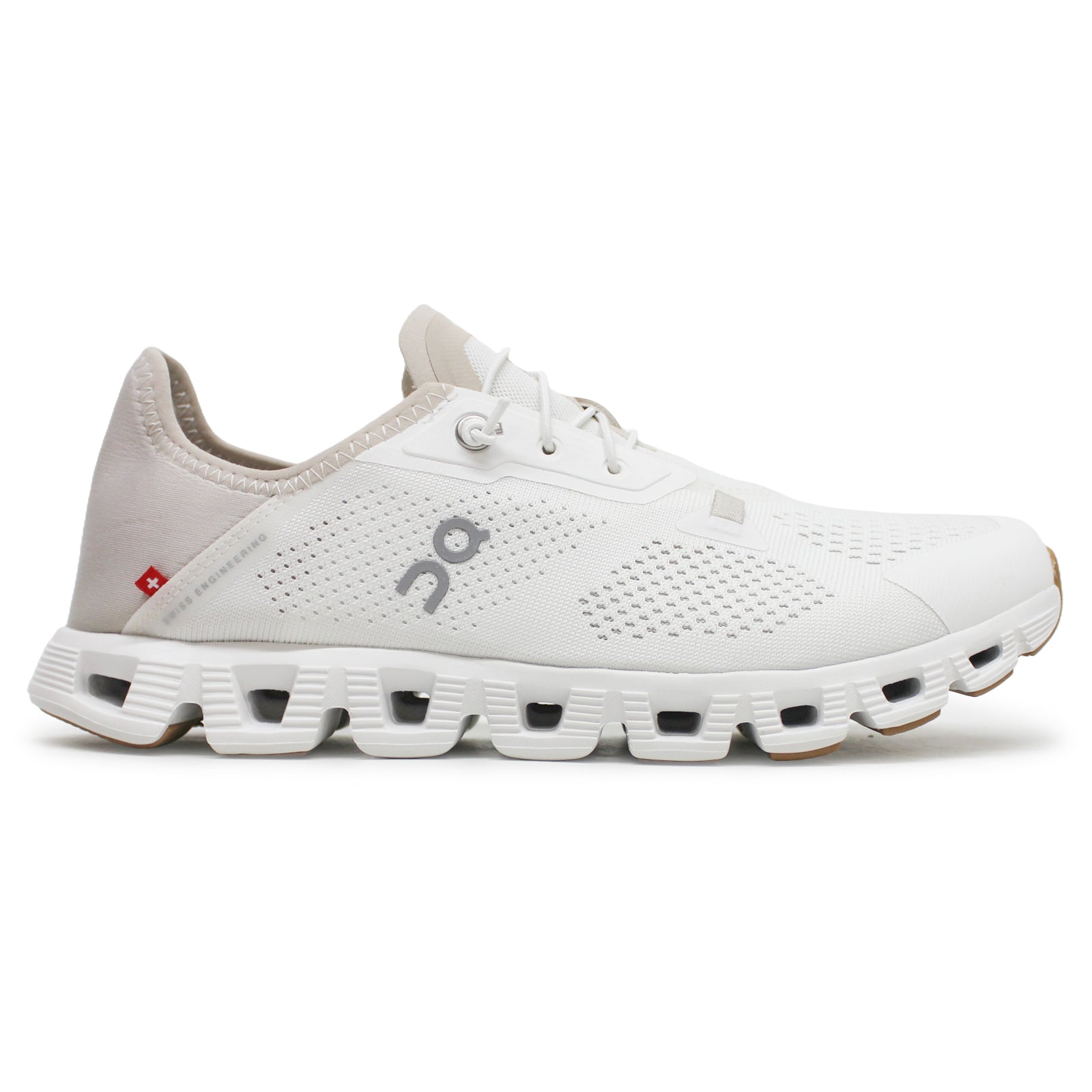On Cloud 5 Coast Textile Synthetic Mens Trainers#color_undyed white pearl
