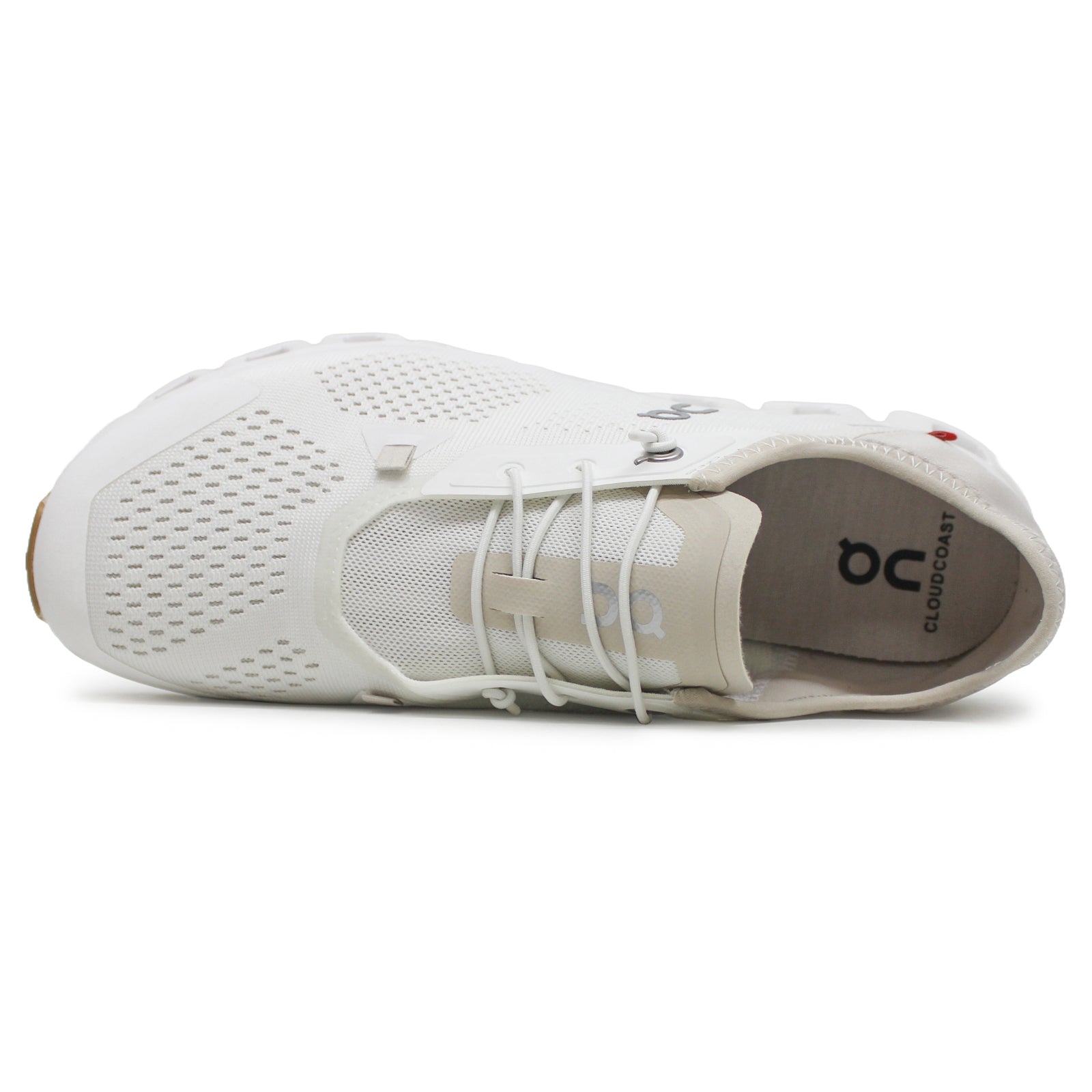 On Cloud 5 Coast Textile Synthetic Mens Trainers#color_undyed white pearl
