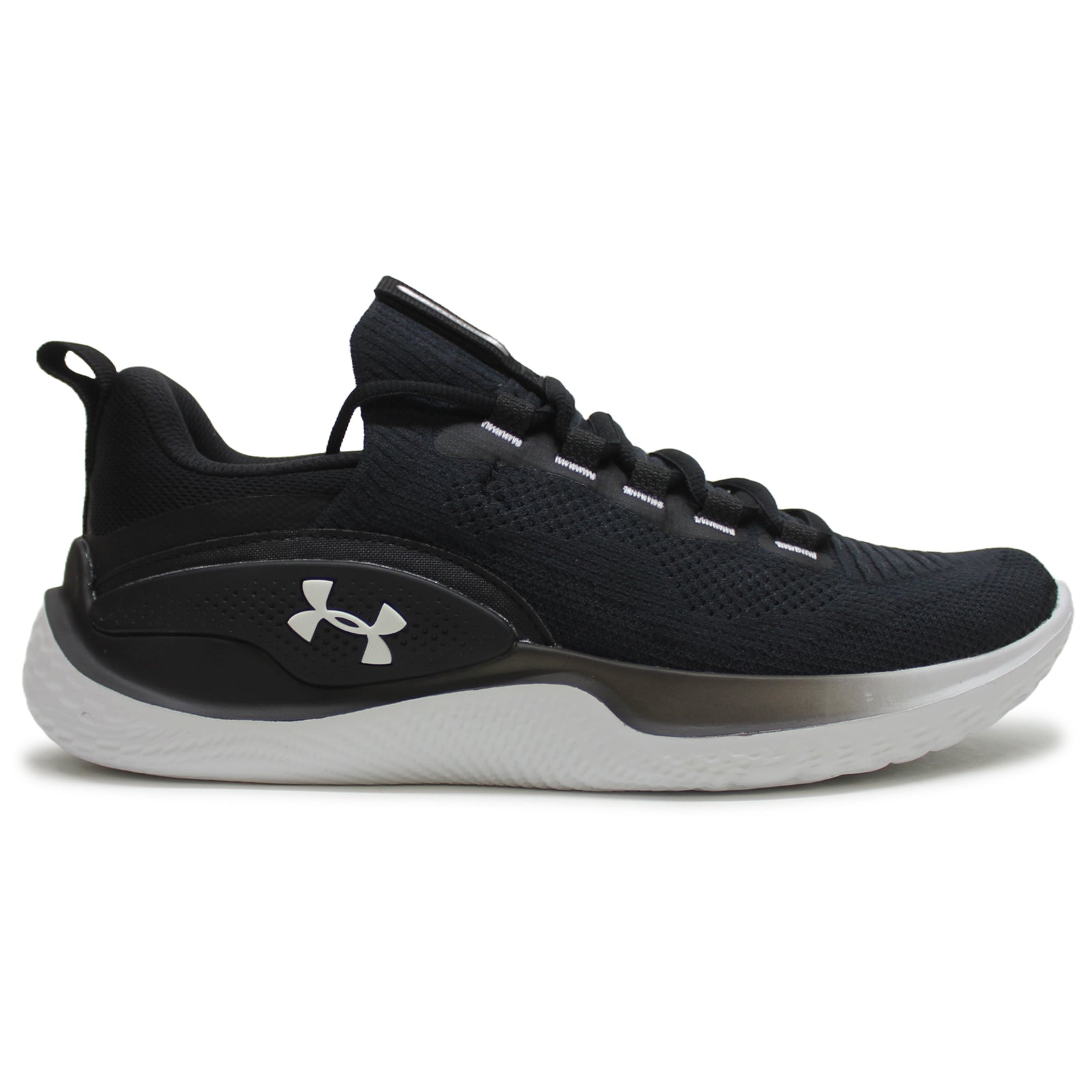 Under Armour Flow Dynamic Textile Synthetic Womens Sneakers#color_black black
