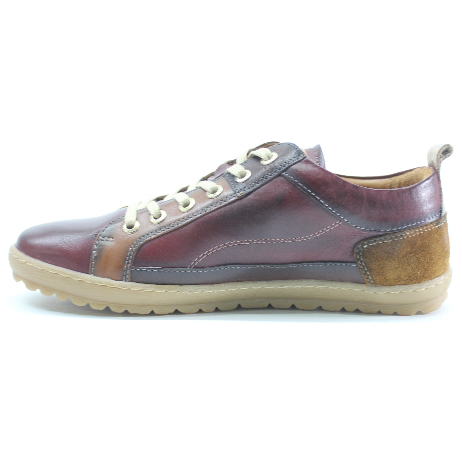 Pikolinos Lagos 901-4764 Leather Womens Shoes#color_garnet