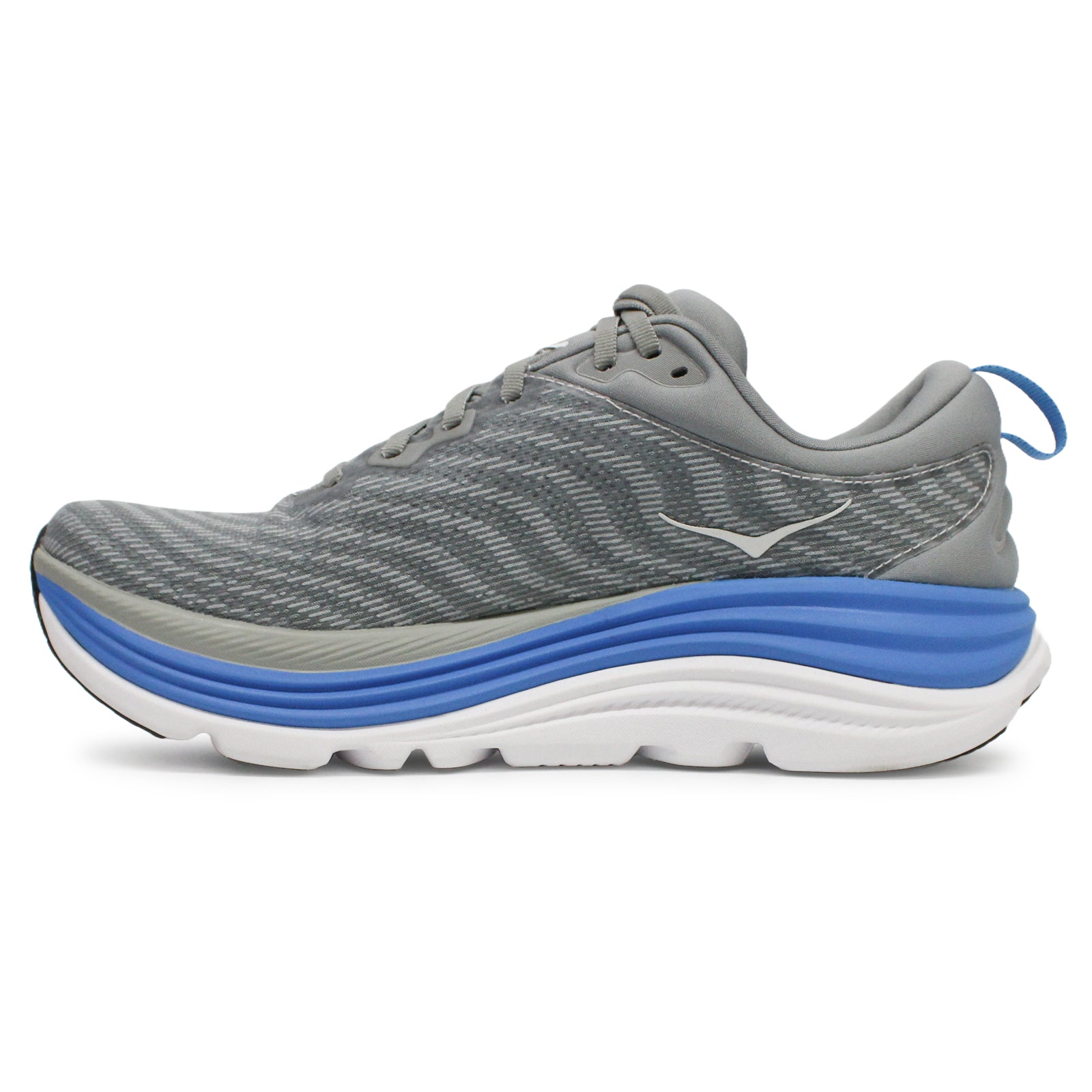 Hoka Gaviota 5 1127929-LDVB Textile Synthetic Mens Trainers - Limestone Diva Blue - 9.5#color_limestone diva blue