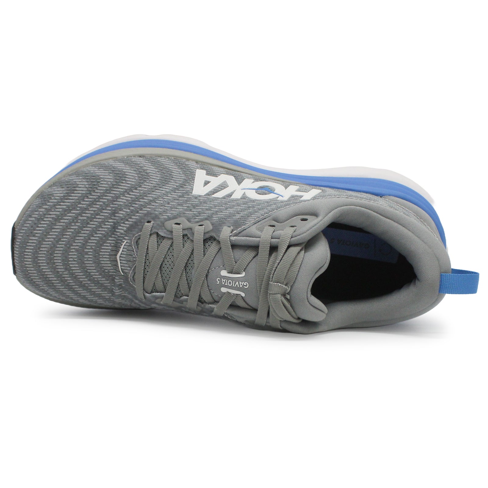 Hoka Gaviota 5 1127929-LDVB Textile Synthetic Mens Trainers - Limestone Diva Blue - 9.5#color_limestone diva blue