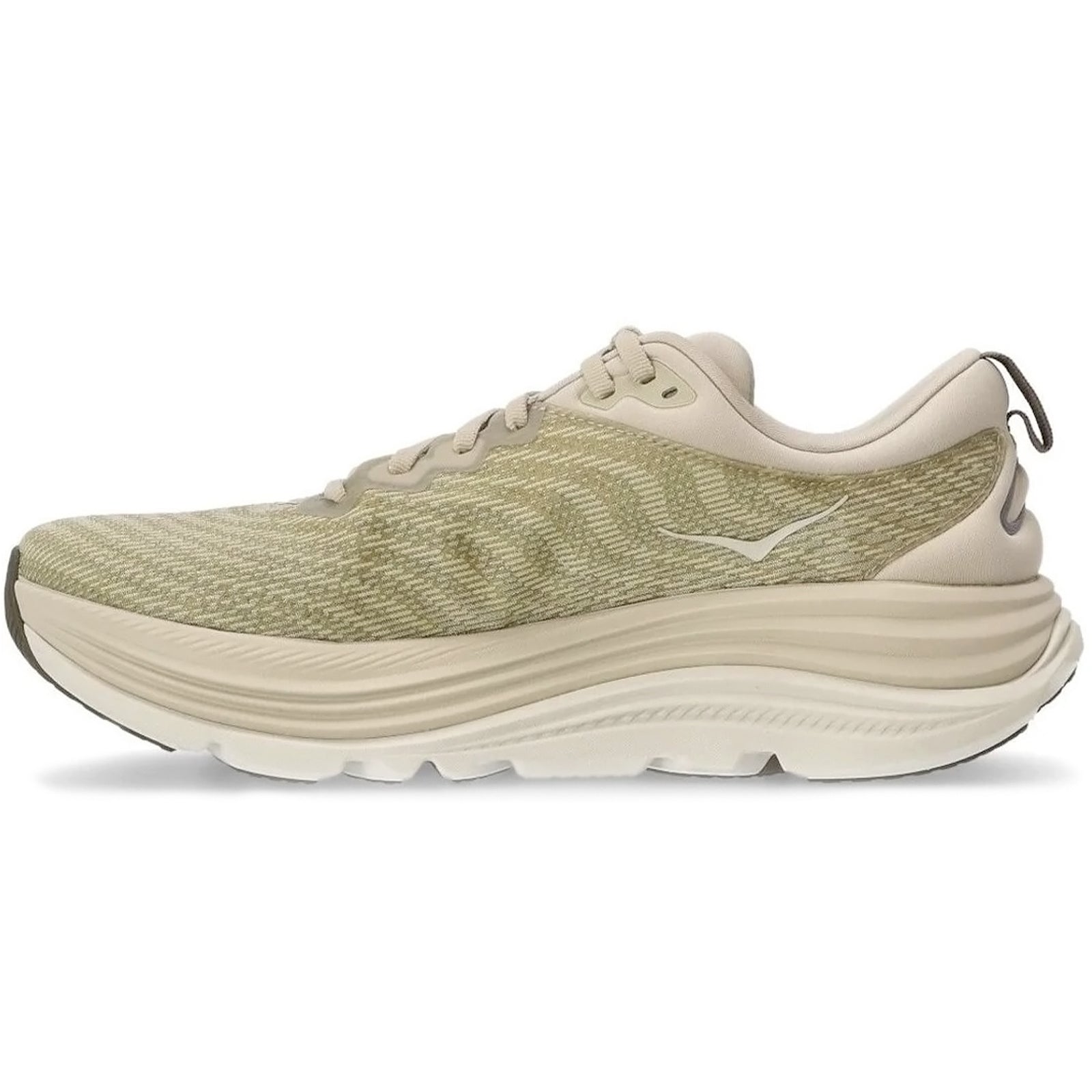 Hoka Gaviota 5 Textile Synthetic Mens Trainers#color_oyster mushroom truffle salt