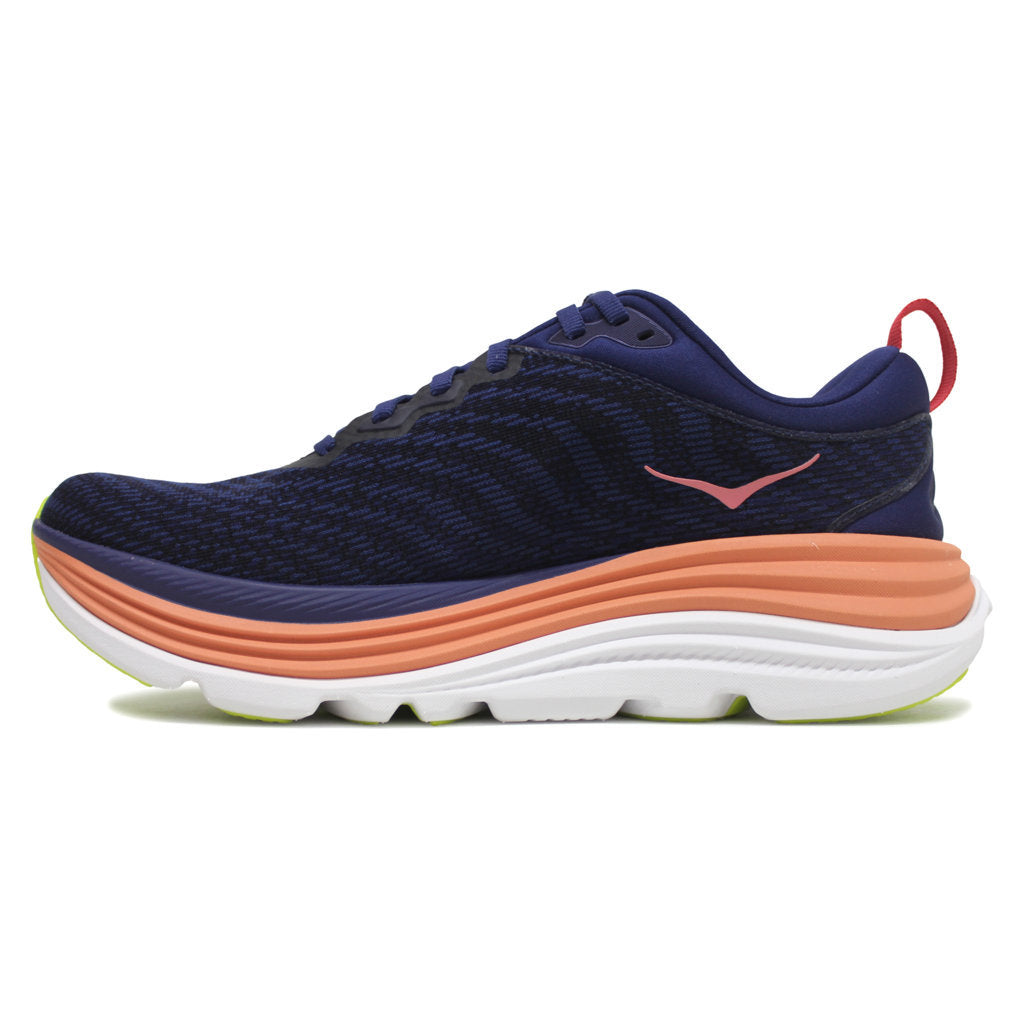 Hoka Gaviota 5 Textile Synthetic Women's Running Shoes#color_evening sky coral