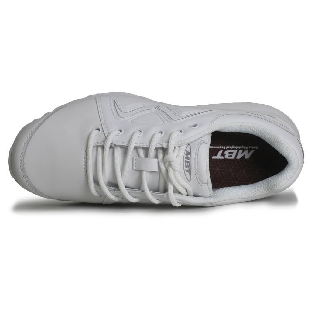 MBT Simba Leather Womens Sneakers#color_white silver