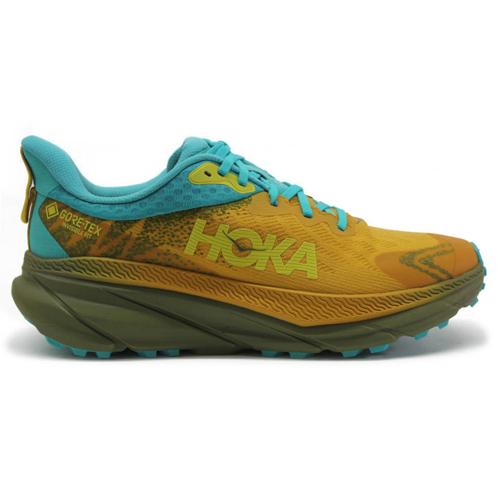 Hoka One One Challenger ATR 7 GTX Textile Synthetic Mens Sneakers#color_golden yellow avocado