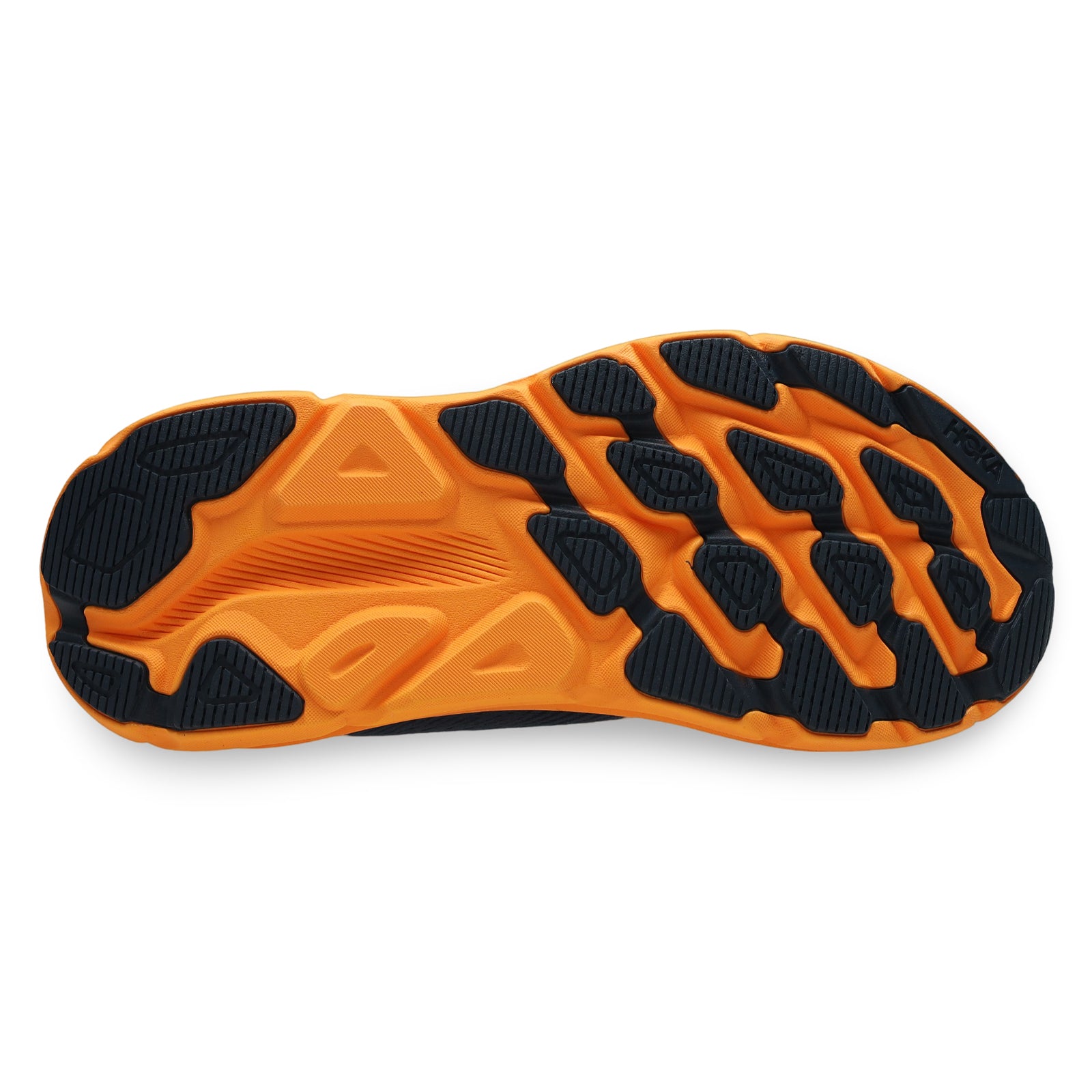 Hoka Clifton 9 GTX Textile Synthetic Mens Trainers#color_stormy skies orange zest