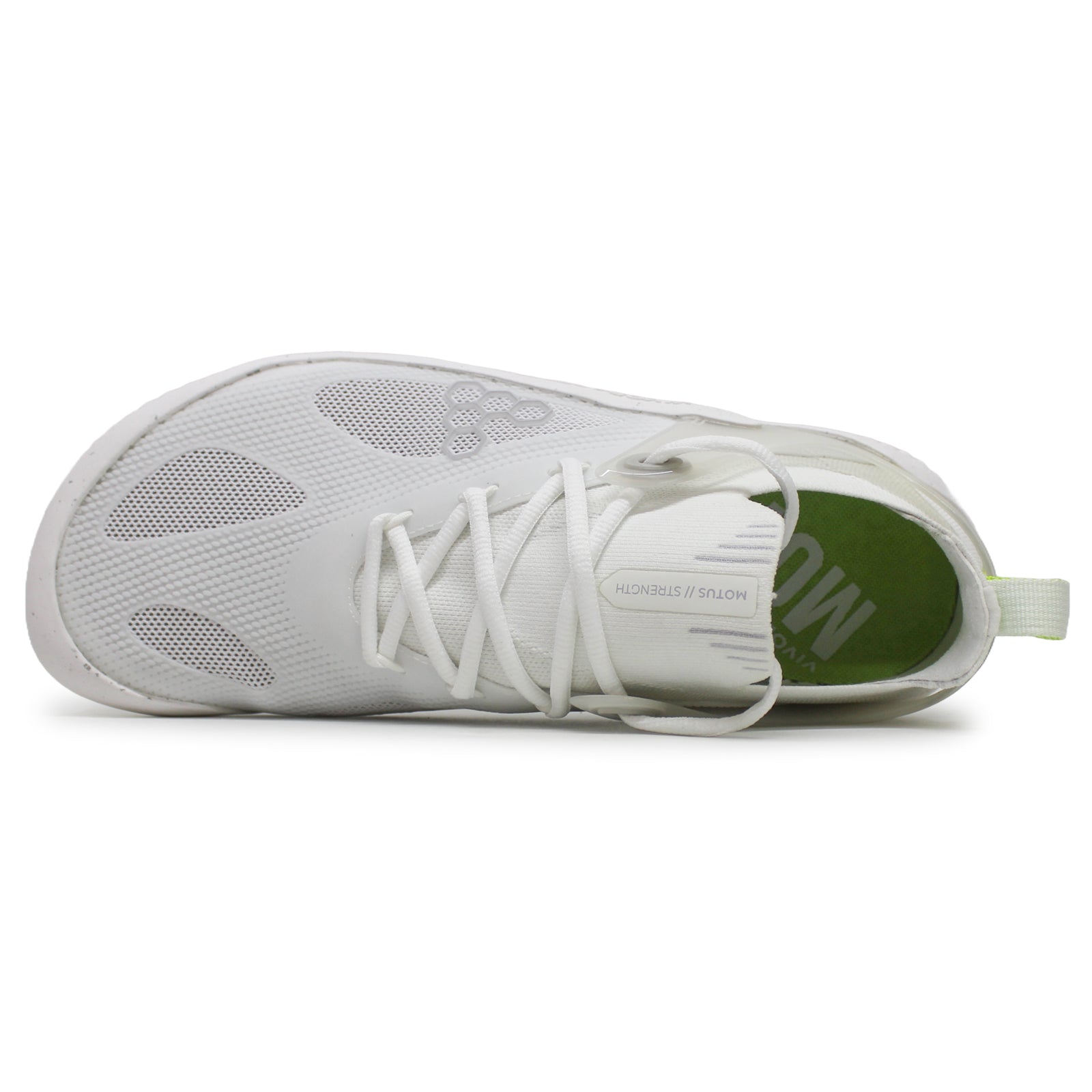 Vivobarefoot M Strength 309490-14 Textile Synthetic Mens Trainers - Bright White Grey - 43#color_bright white grey