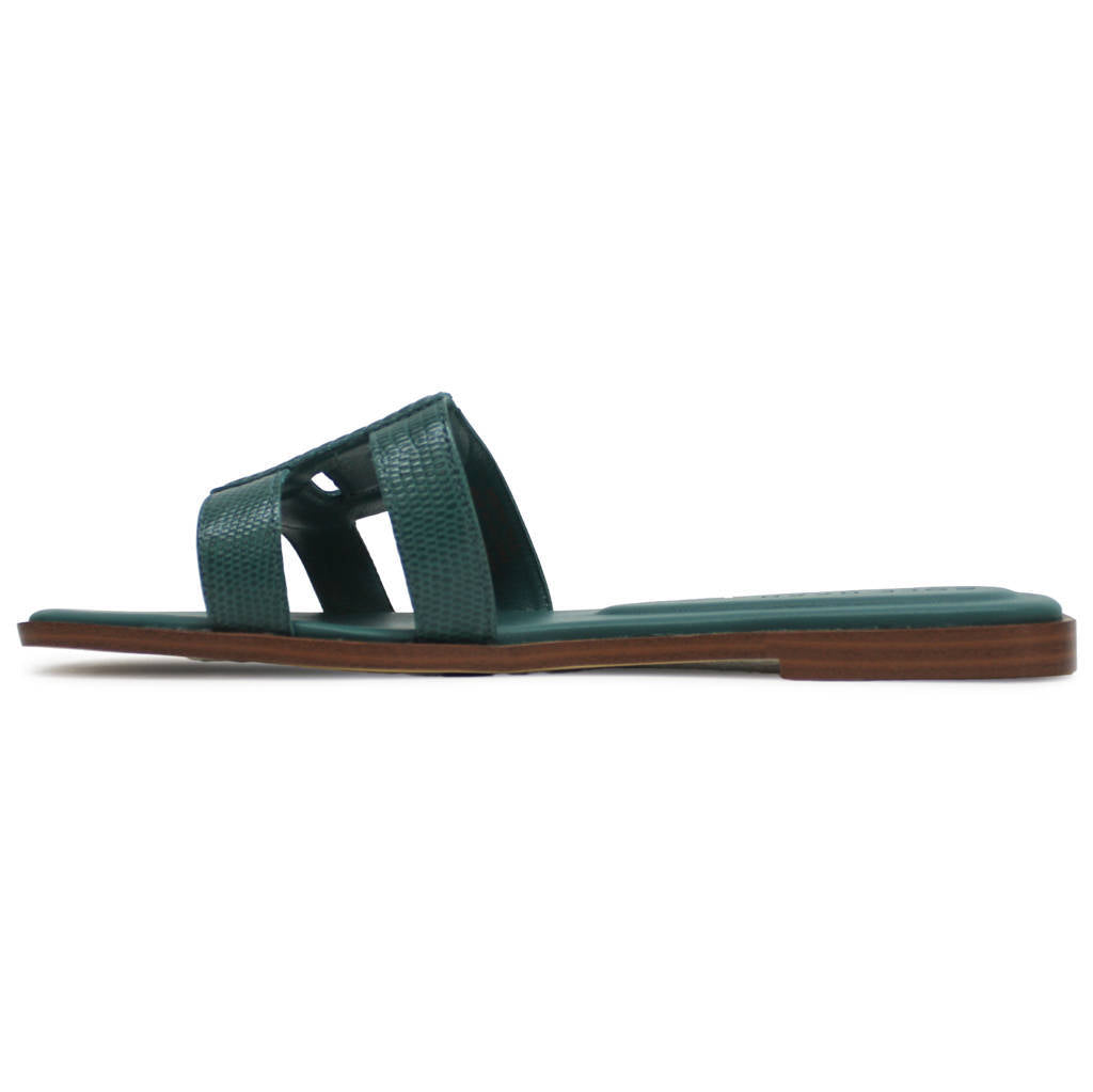 Cole Haan Chrisee Leather Womens Sandals#color_green lizard print