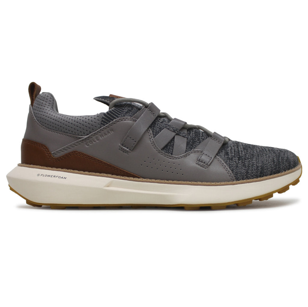 Cole Haan Grand Motion Stitchlite II Leather Textile Mens Sneakers#color_titanium grey pinstripe british tan ivory