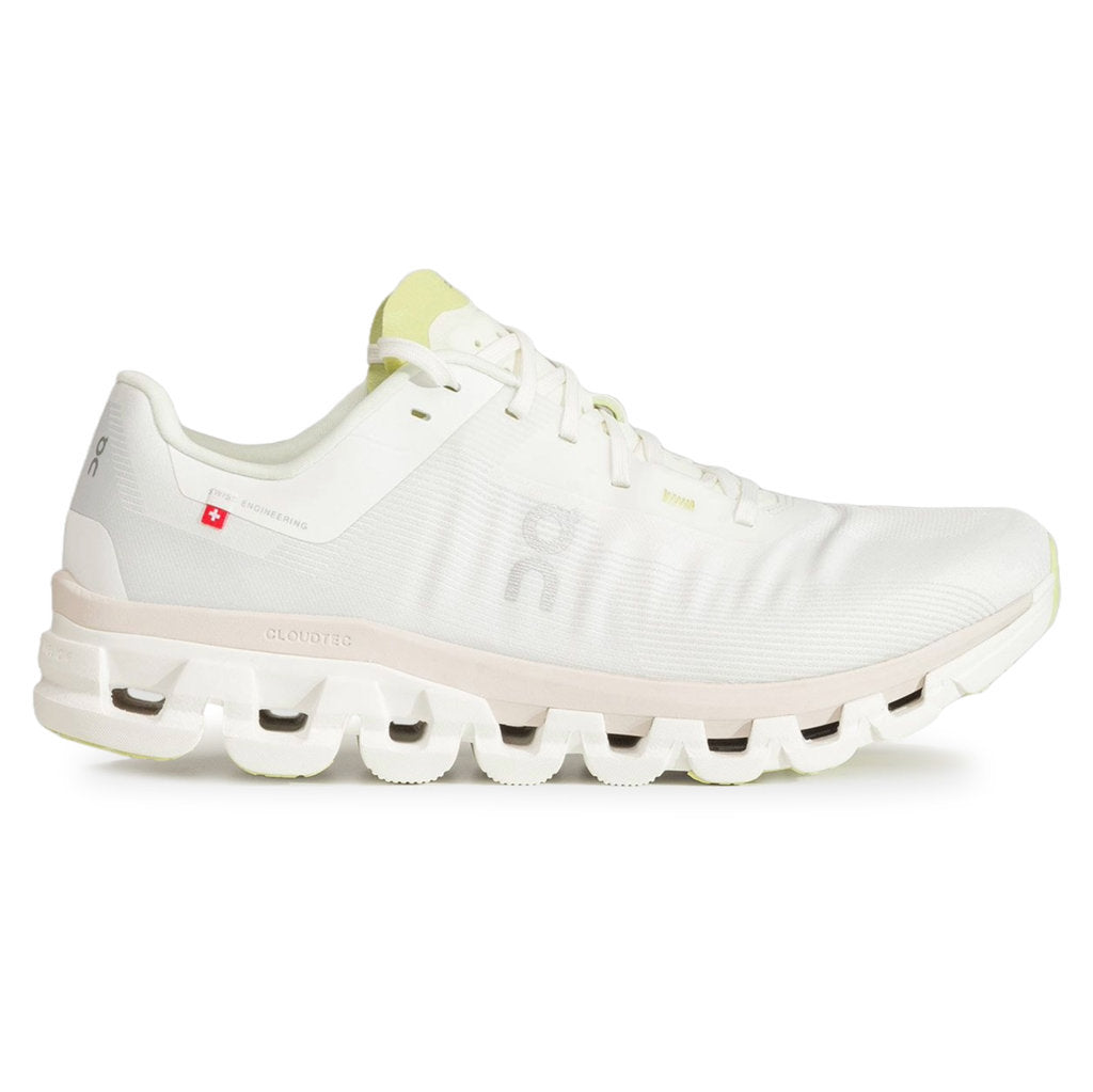 On Cloudflow 4 Textile Synthetic Mens Sneakers#color_white sand