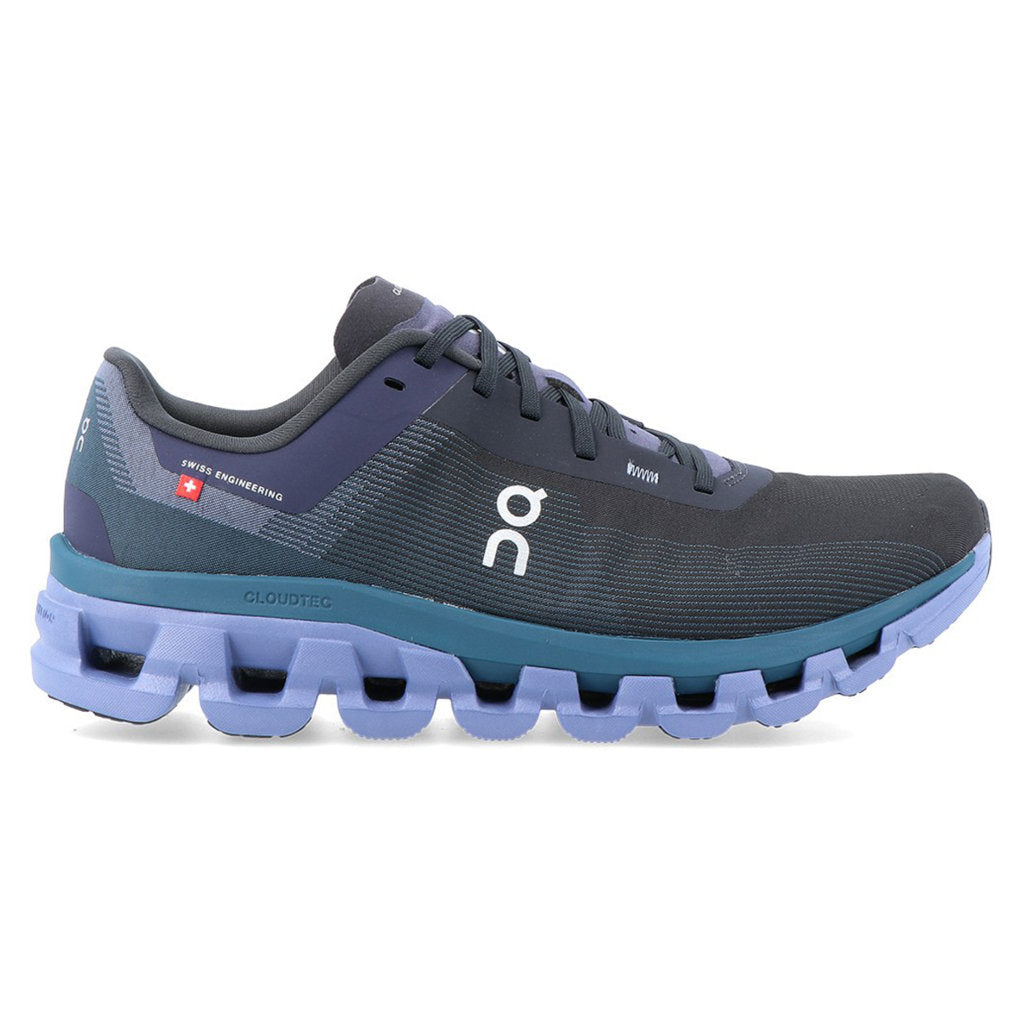 On Cloudflow 4 Textile Synthetic Mens Sneakers#color_black storm