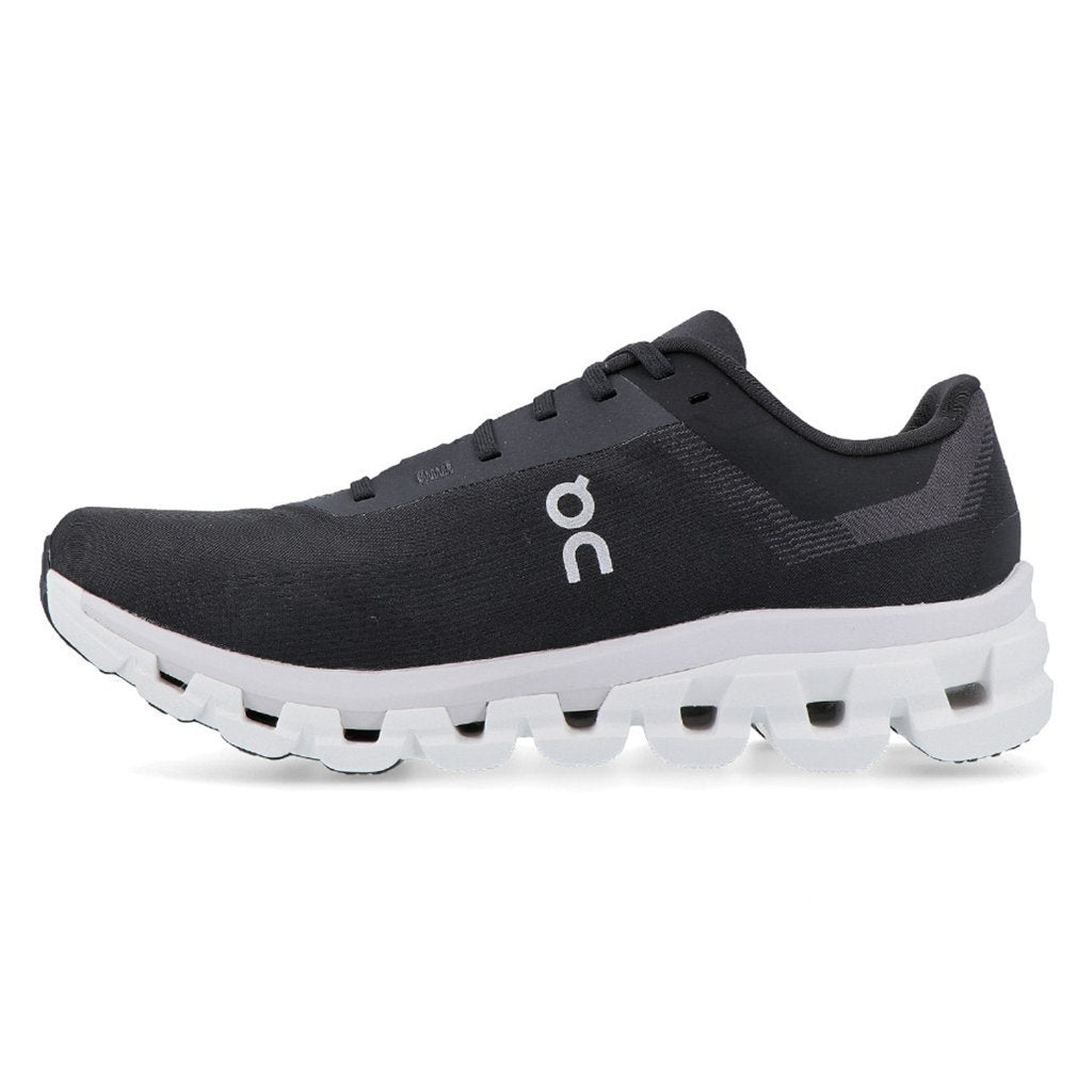 On Cloudflow 4 Textile Synthetic Womens Sneakers#color_black white