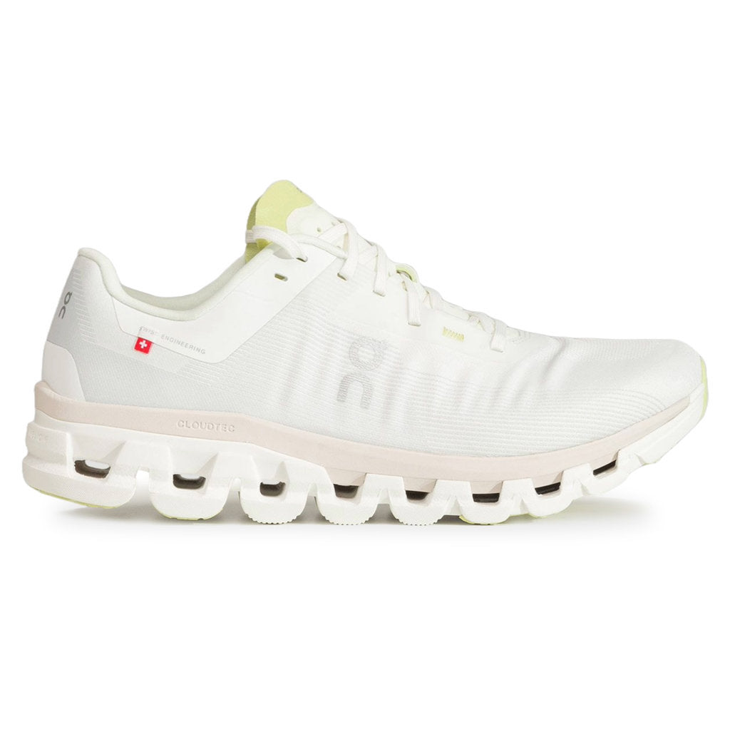 On Cloudflow 4 Textile Synthetic Women's Running Shoes#color_white sand