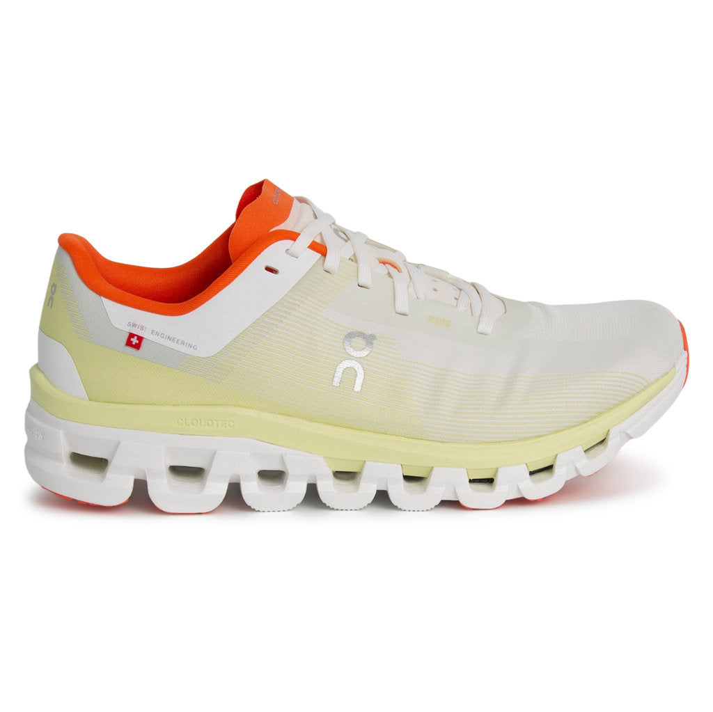 On Cloudflow 4 Textile Synthetic Women's Running Shoes#color_white hay