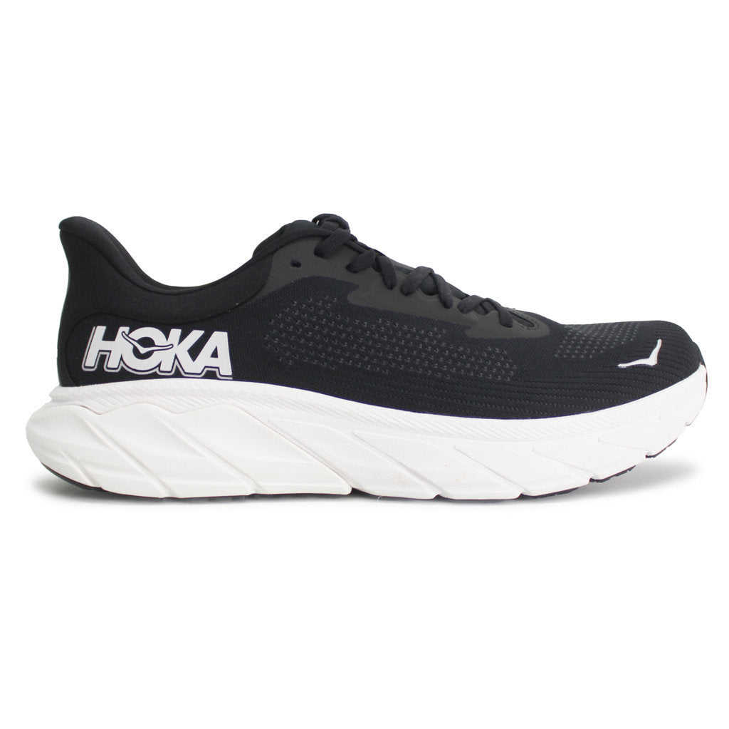 Hoka One One Arahi 7 Textile Mens Sneakers#color_black white