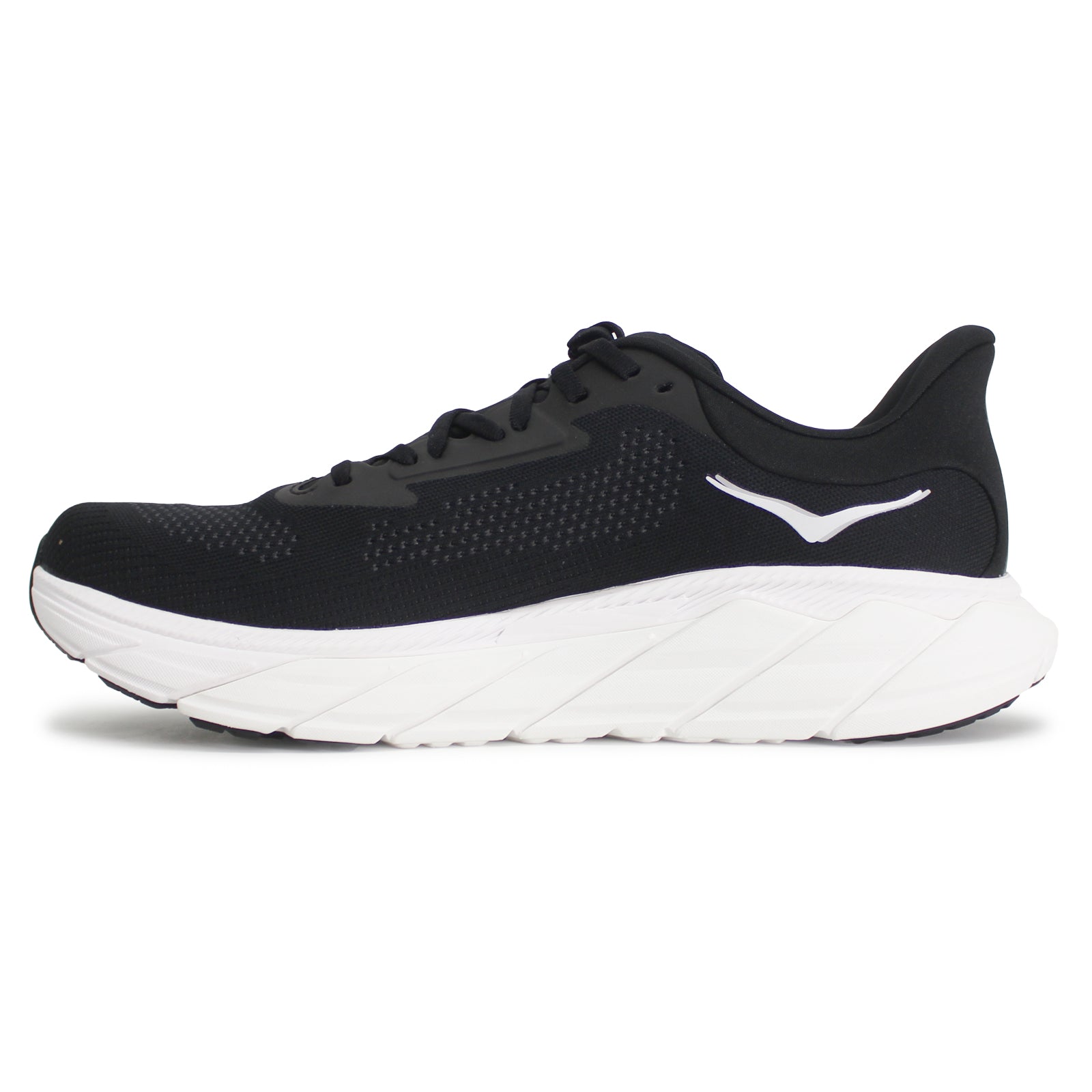 Hoka Arahi 7 1147850-BWHT Textile Mens Trainers - Black White - 9.5#color_black white