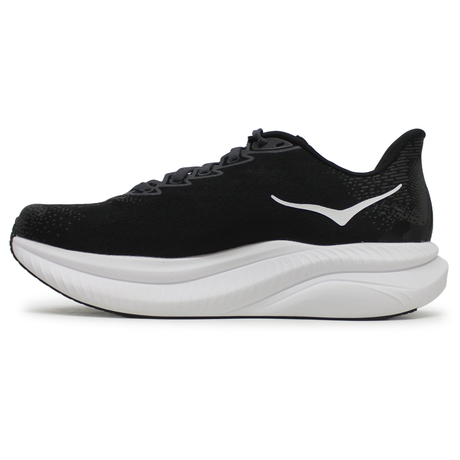 Hoka Mach 6 Textile Women's Running Shoes#color_black white