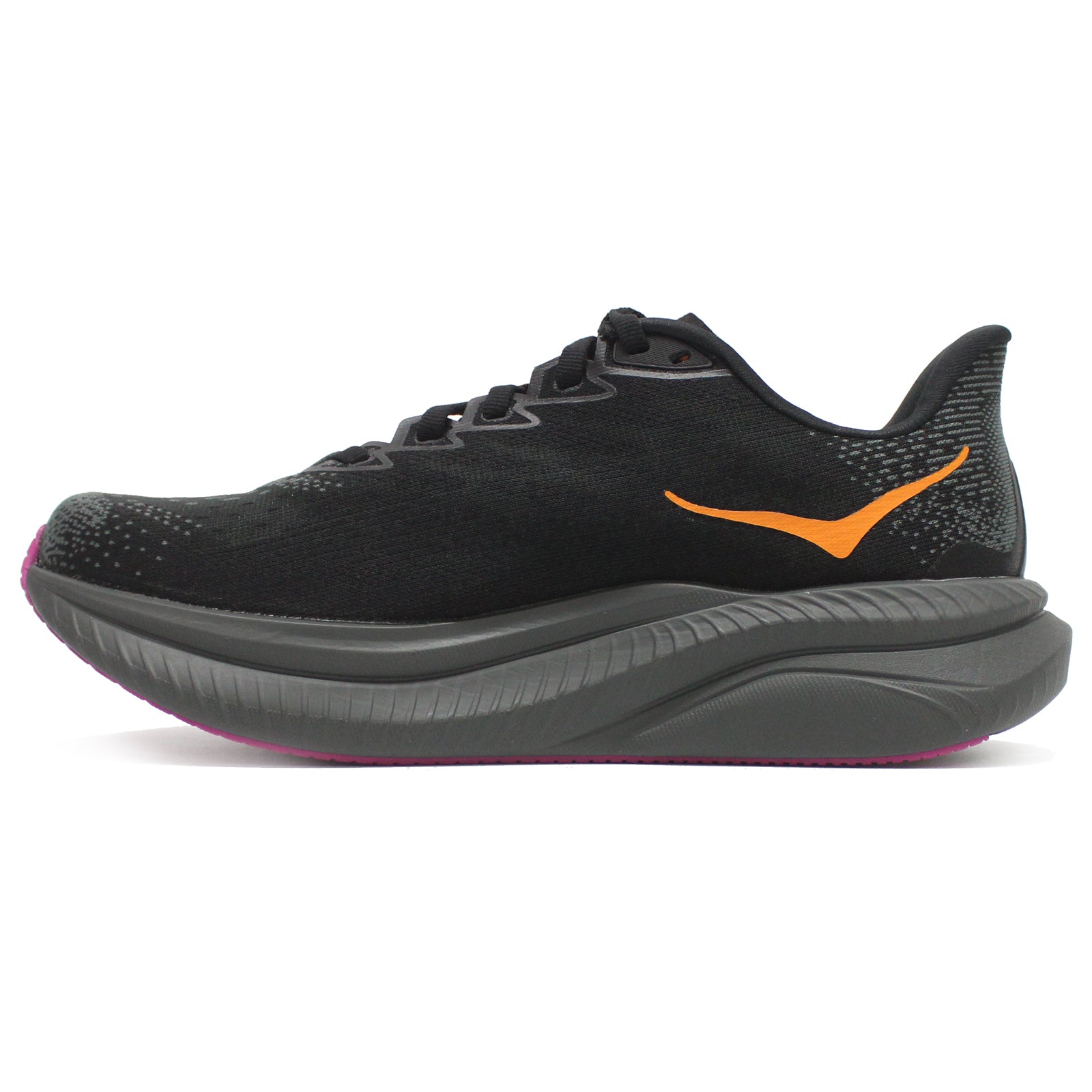 Hoka Mach 6 Textile Women's Running Shoes#color_black fuchsia