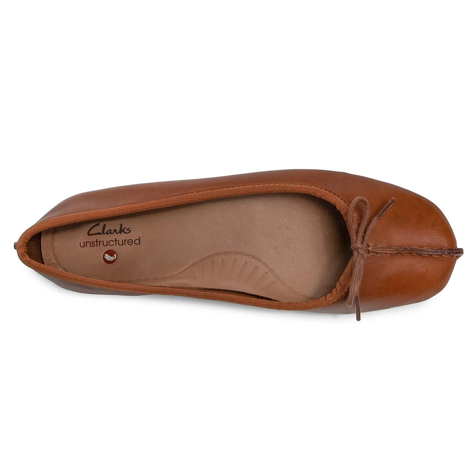 Clarks Freckle Ice Leather Womens Shoes#color_dark tan