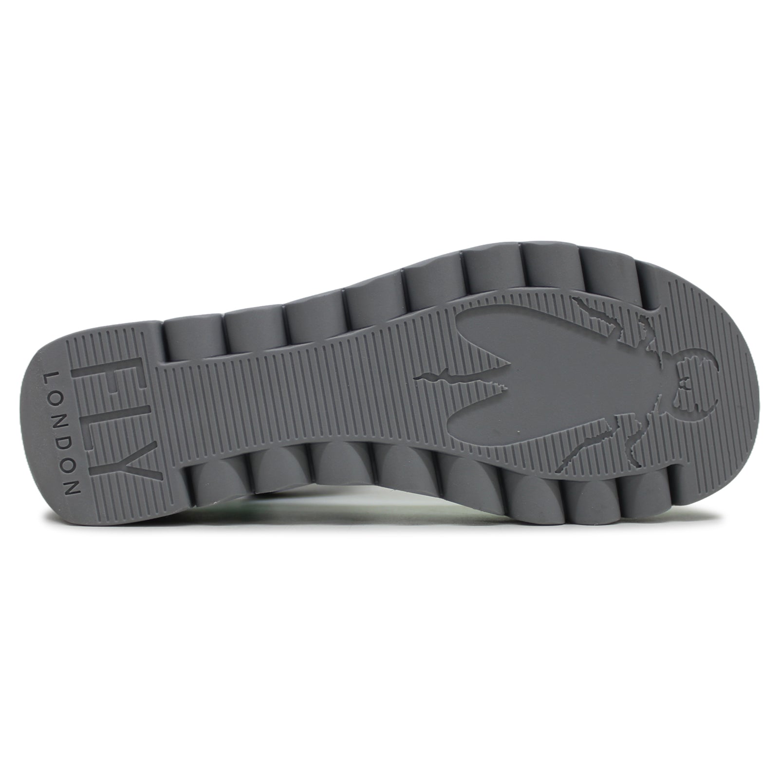 Fly London YEFA726FLY Cupido leather Womens Sandals#color_grey multicolor spear