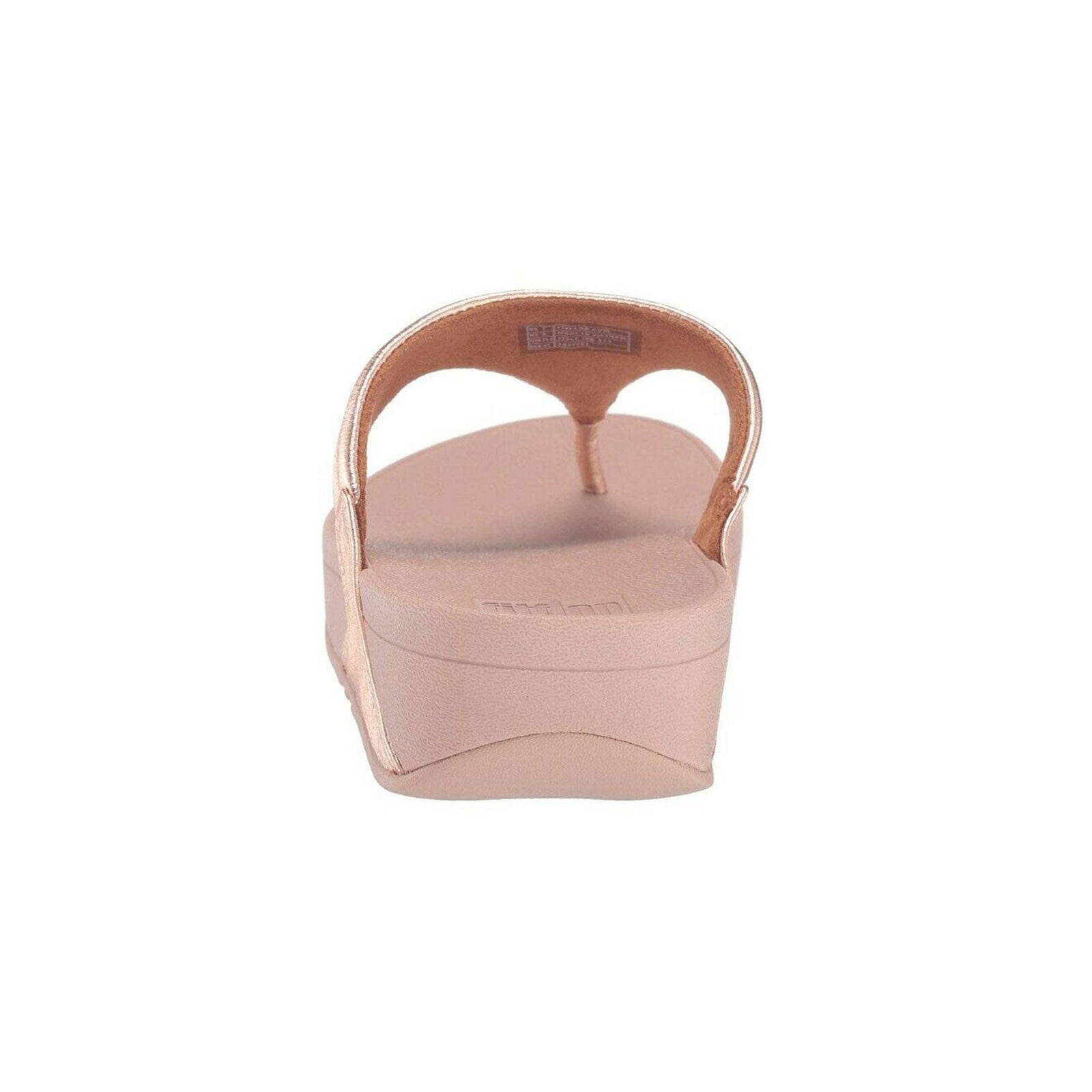 FitFlop Lulu Toe Post Leather Womens Sandals#color_rose gold