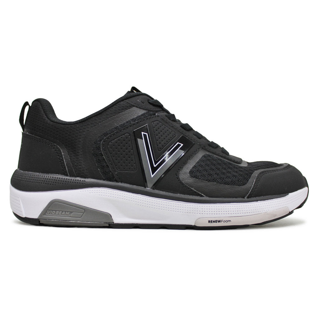 Vionic WStrider Leather Textile Womens Sneakers#color_black charcoal
