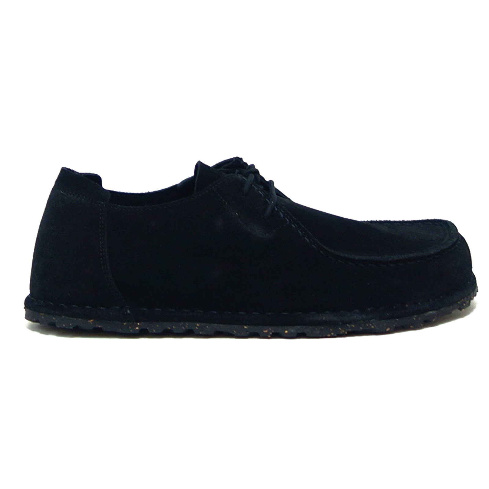 Birkenstock Utti Lace Suede Leather Unisex Shoes#color_black