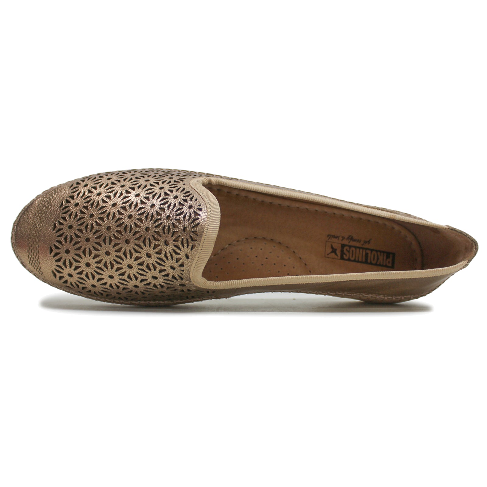 Pikolinos Aguilas W6T-3867 Leather Womens Shoes#color_champagne
