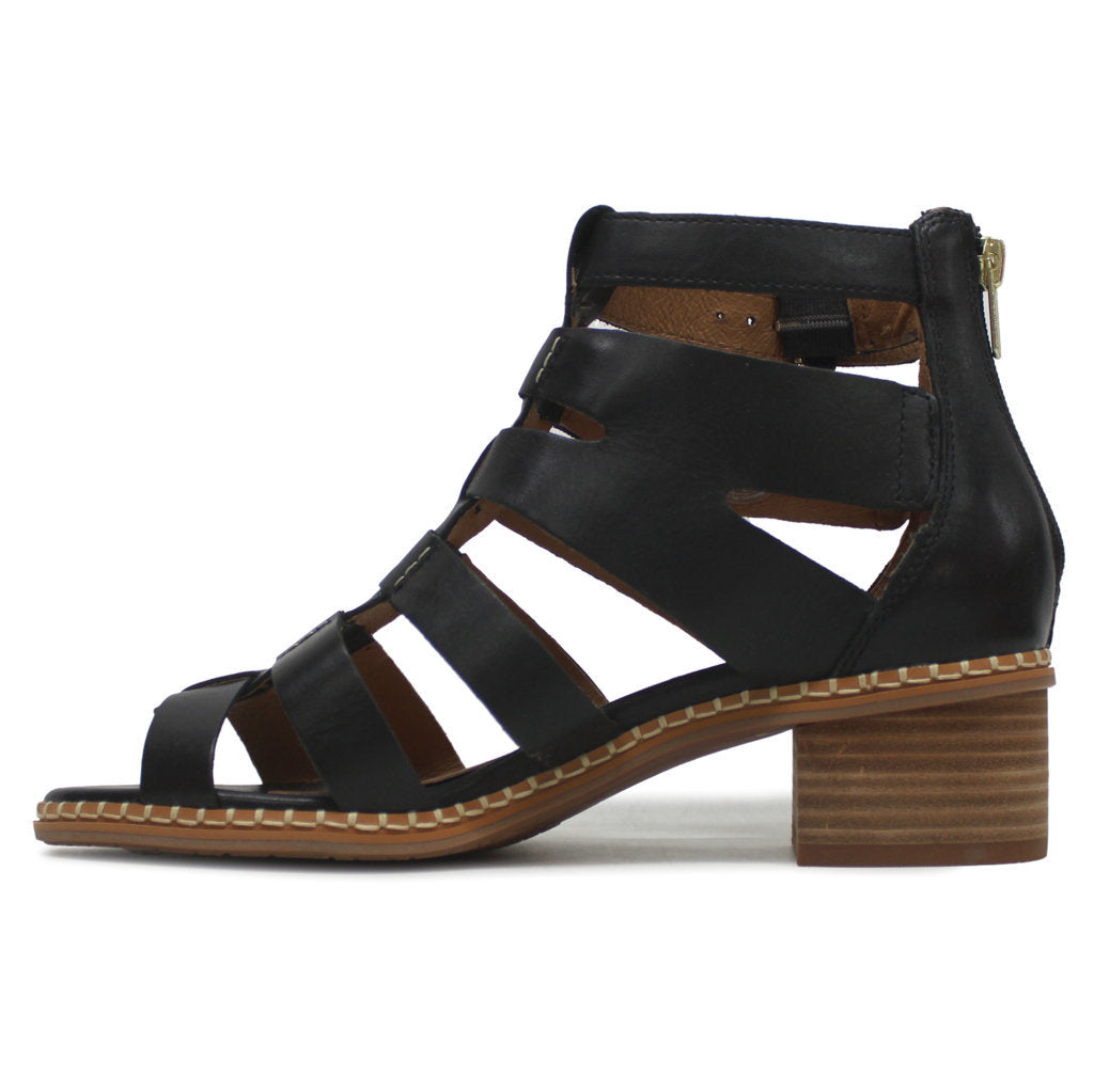 Pikolinos Blanes W3H Leather Womens Sandals#color_black