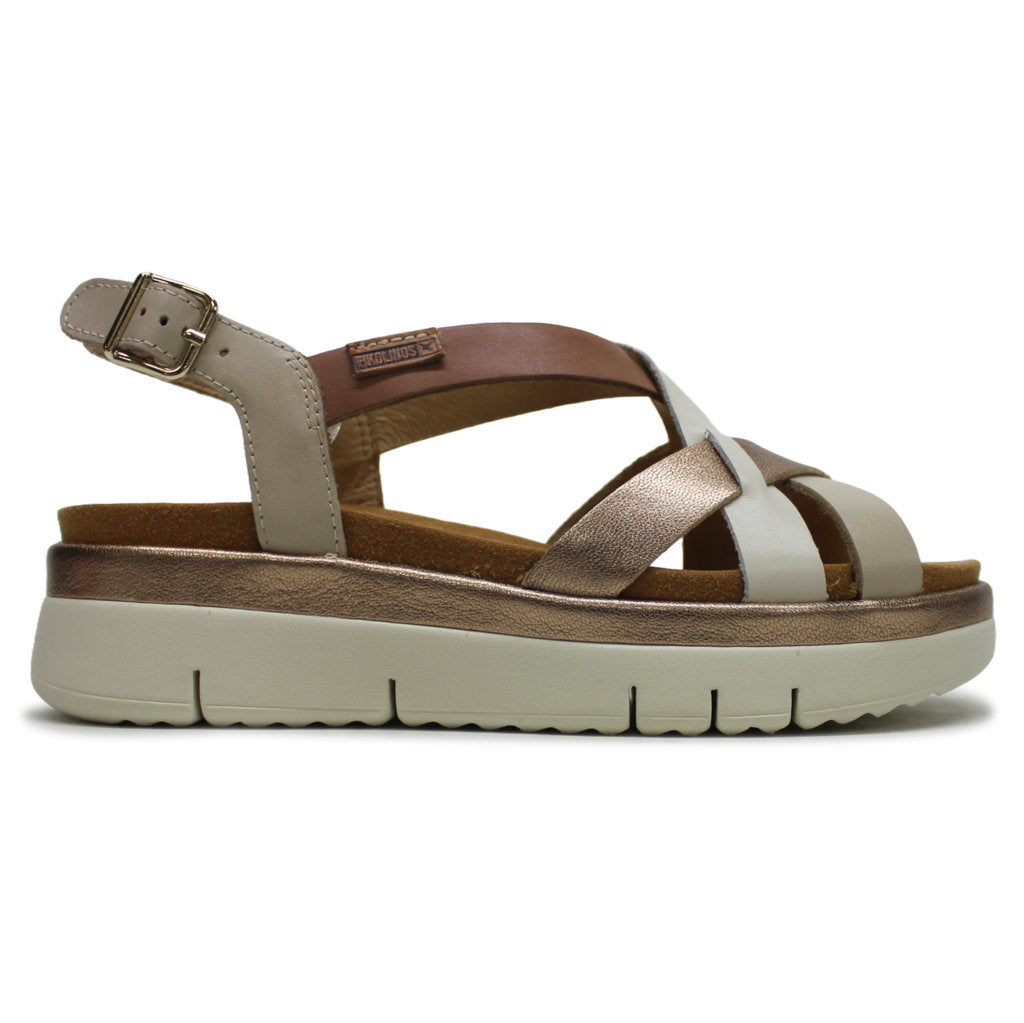 Pikolinos Palma W4N-0650 Leather Womens Sandals#color_marfil