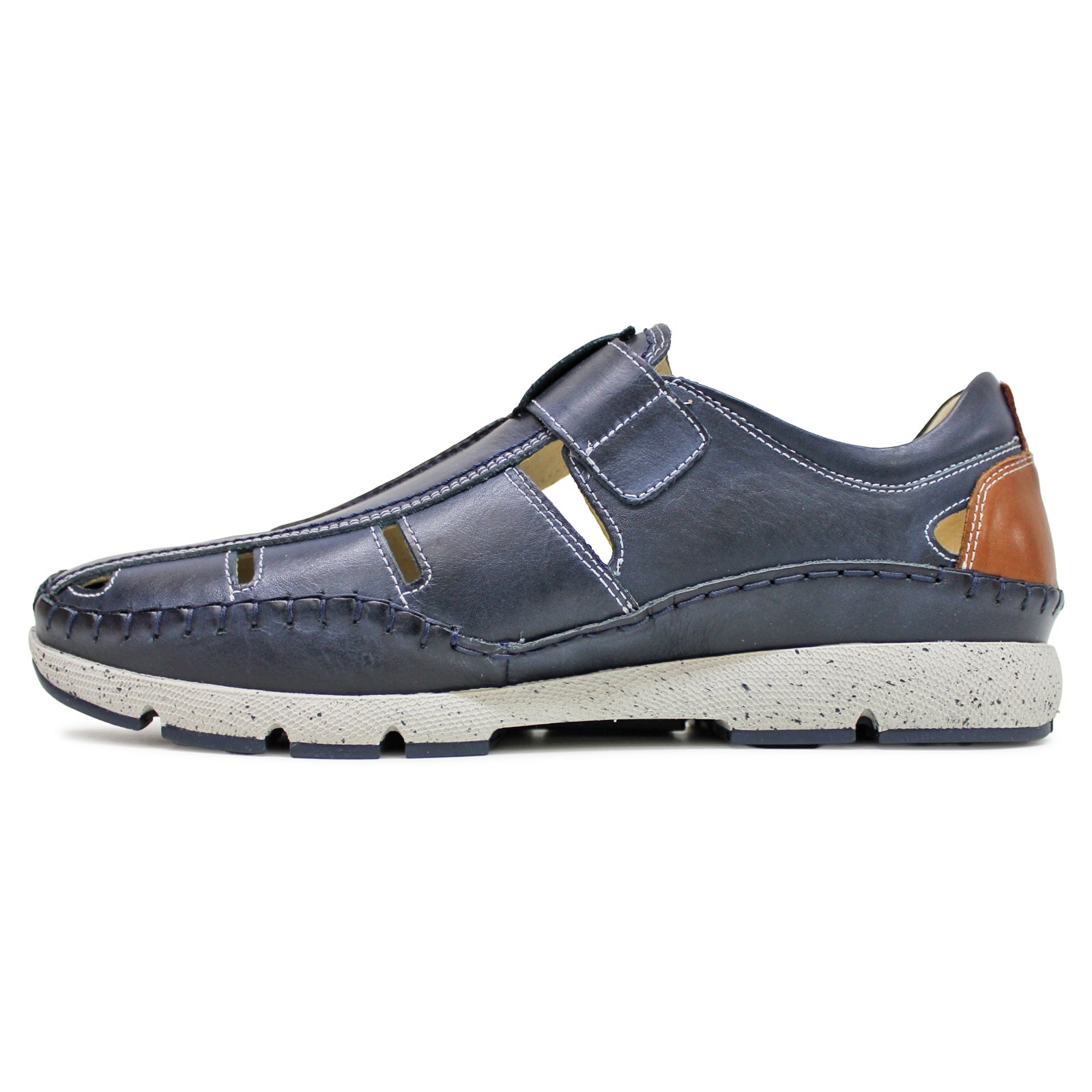 Pikolinos Fuencarral M4U-0100 Leather Mens Shoes#color_blue