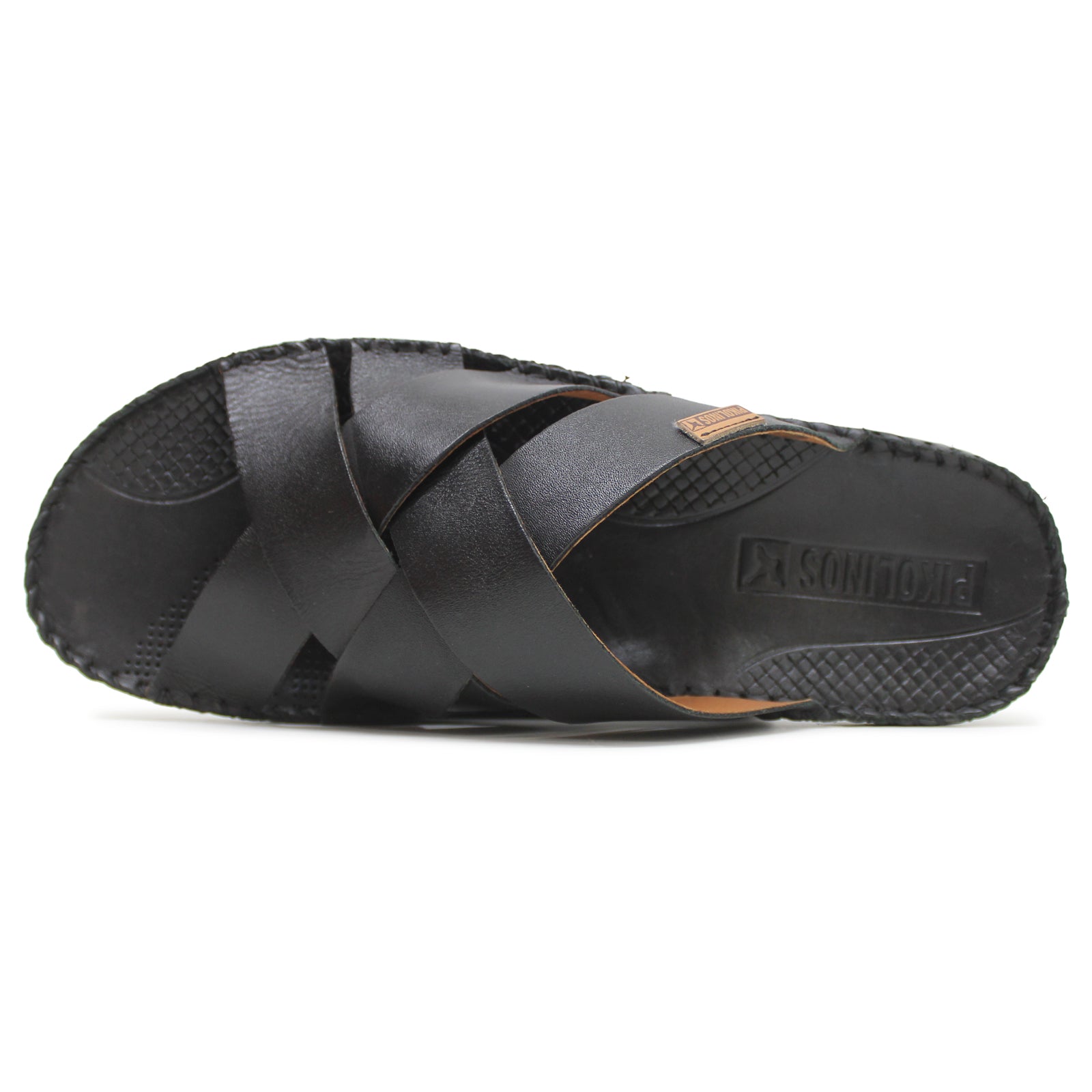 Pikolinos Tarifa 06J-0015 Leather Mens Sandals#color_black