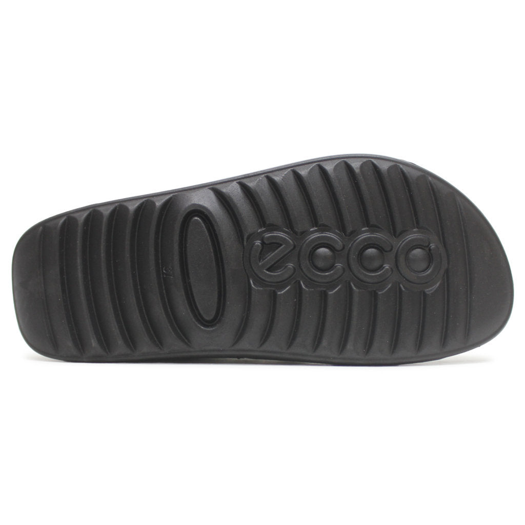 Ecco Cozmo PF 206653 Leather Womens Sandals#color_black