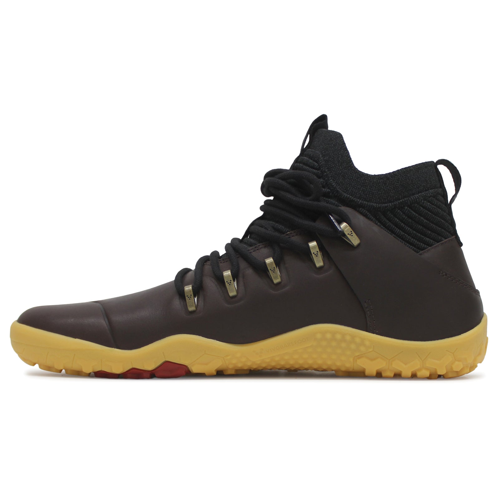 Vivobarefoot Magna Leather FG 309086-02 Leather Mens Trainers - Bracken - 41#color_bracken
