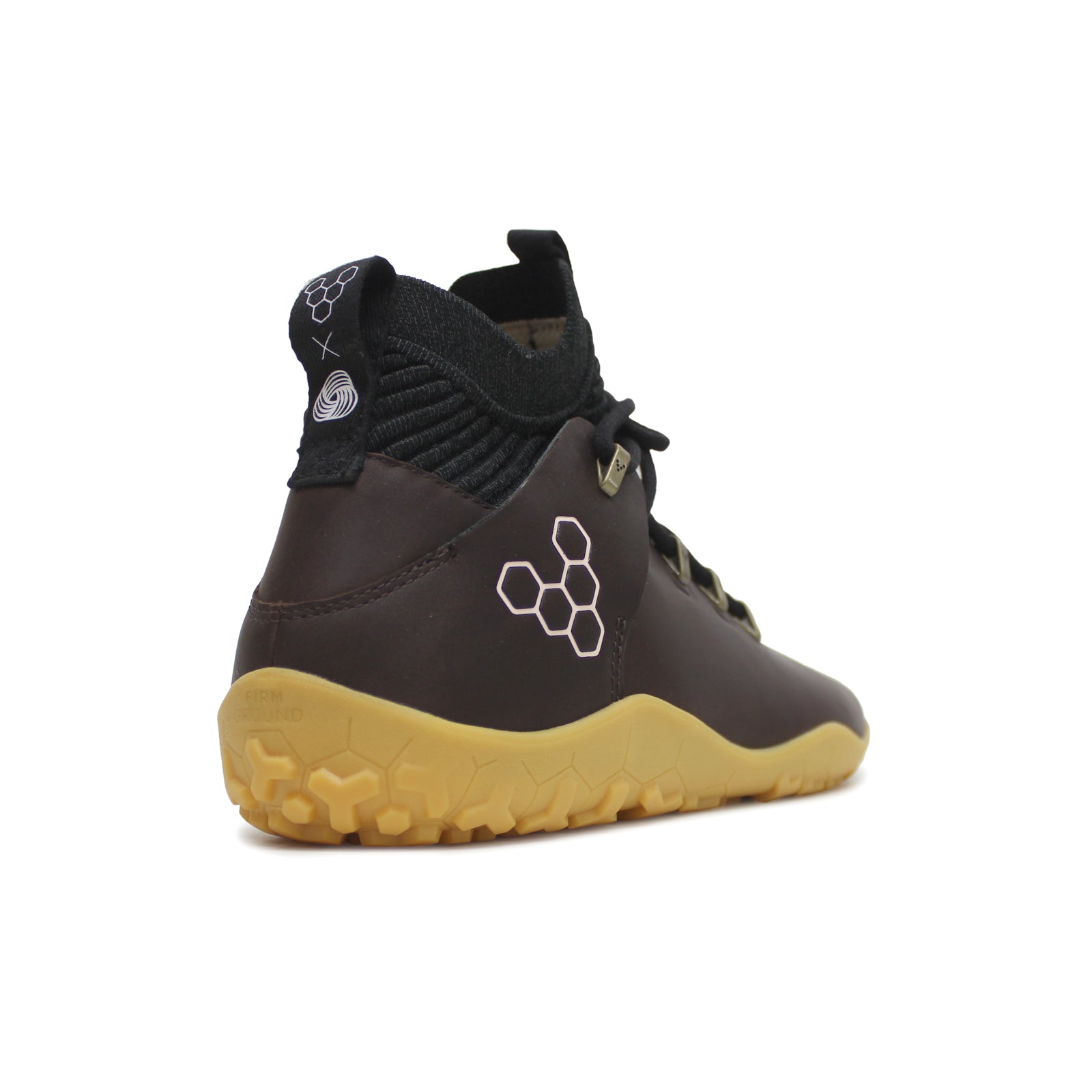 Vivobarefoot Magna Leather FG 309086-02 Leather Mens Trainers - Bracken - 41#color_bracken