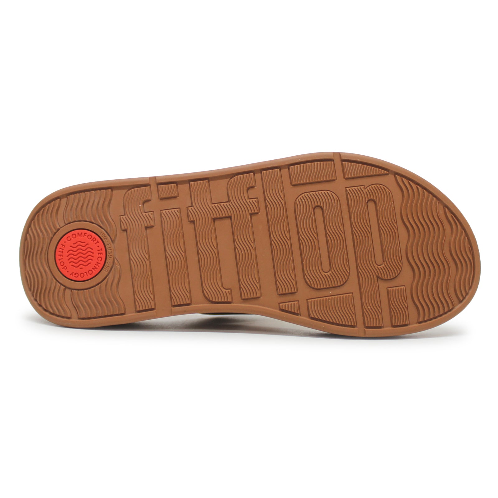 FitFlop F Mode Flatform Toe Post Leather Womens Sandals#color_light tan