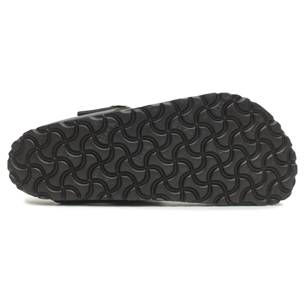 Birkenstock Gizeh Big Buckle Natural Leather Unisex Sandals#color_black