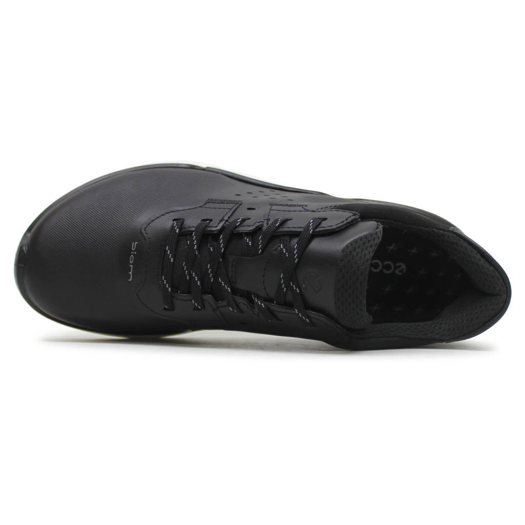 Ecco Biom 2.2 830763 Full Grain Leather Womens Sneakers#color_black