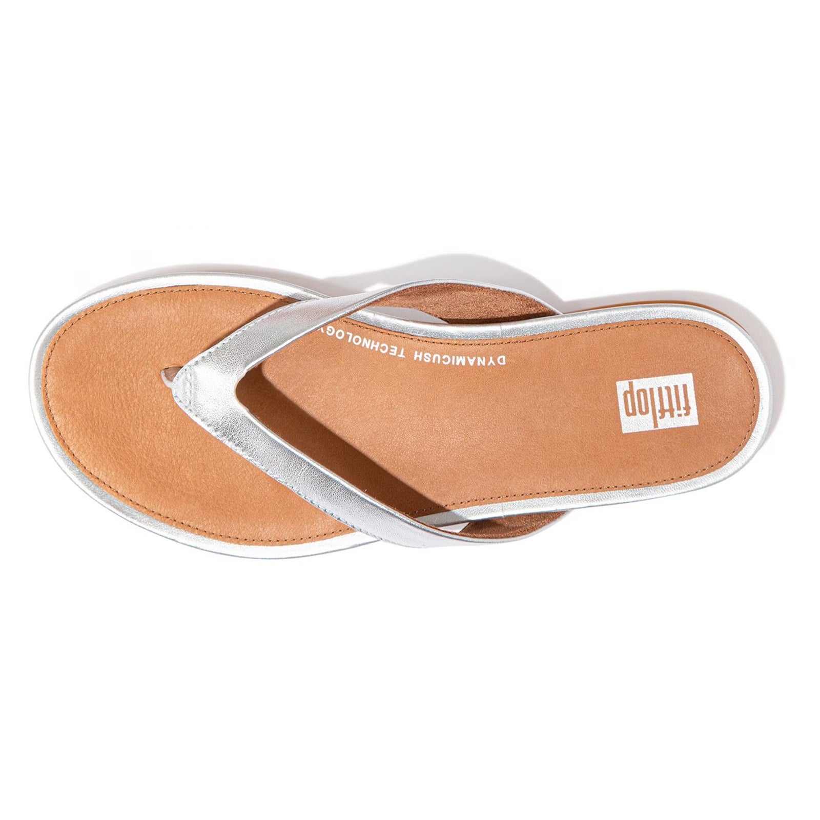 FitFlop Gracie Leather Womens Sandals#color_silver