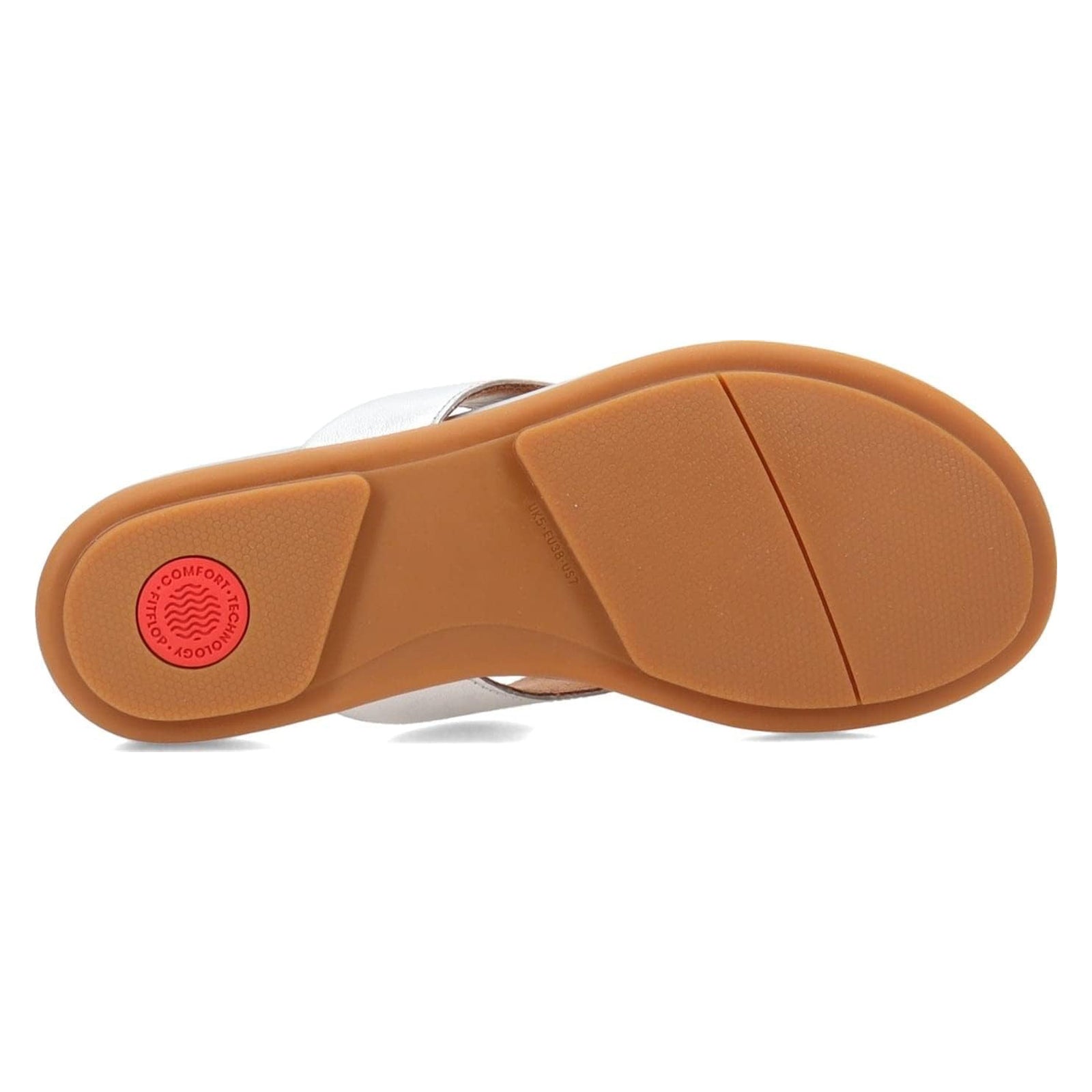 FitFlop Gracie Leather Womens Sandals#color_silver