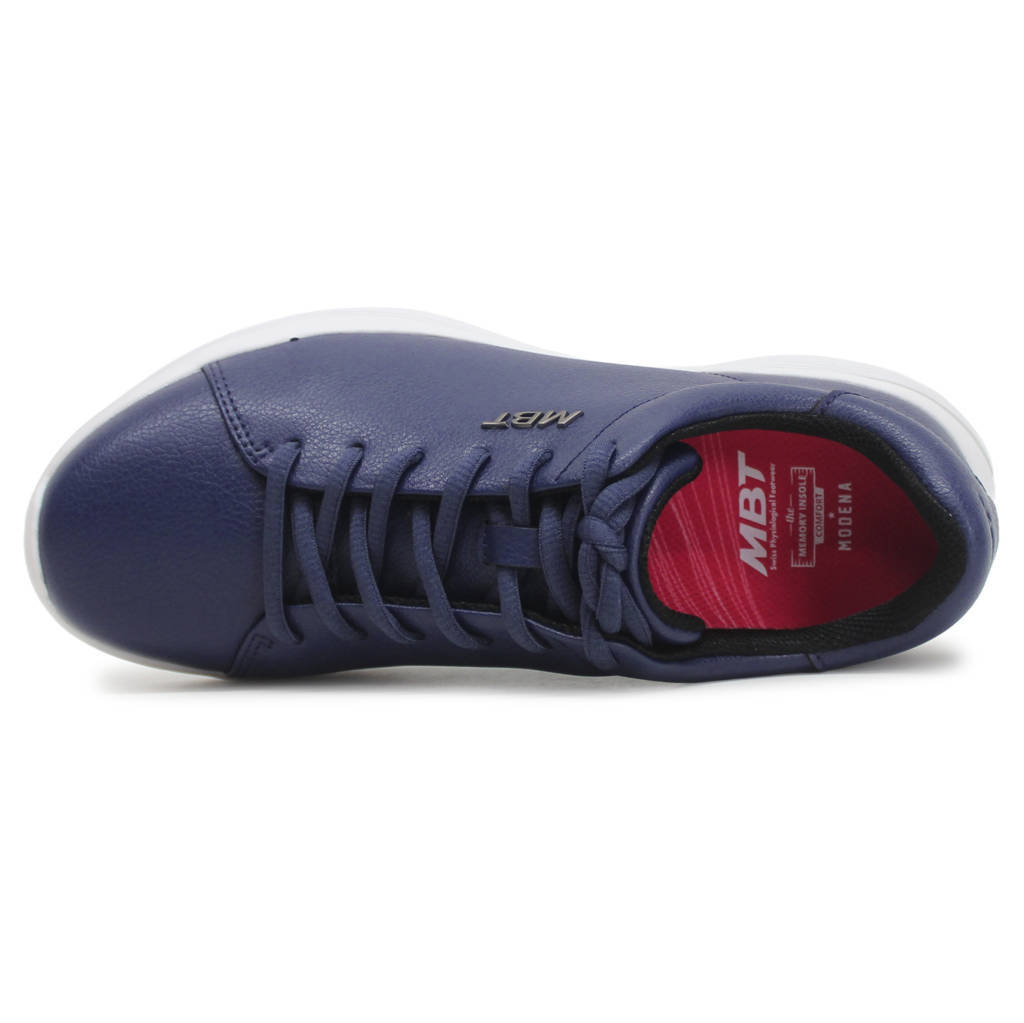 MBT Kuni Synthetic Leather Womens Sneakers#color_navy