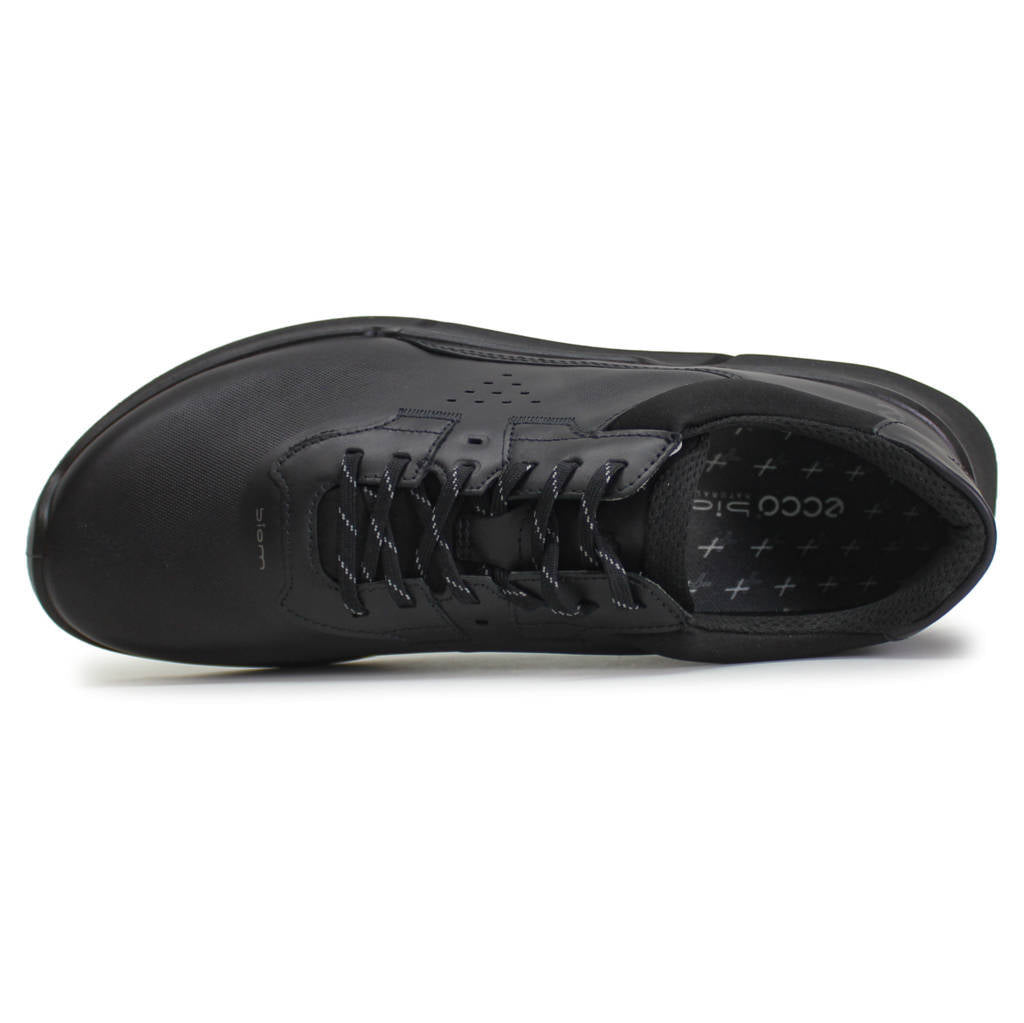 Ecco Biom 2.2 830764 Full Grain Leather Mens Sneakers#color_black
