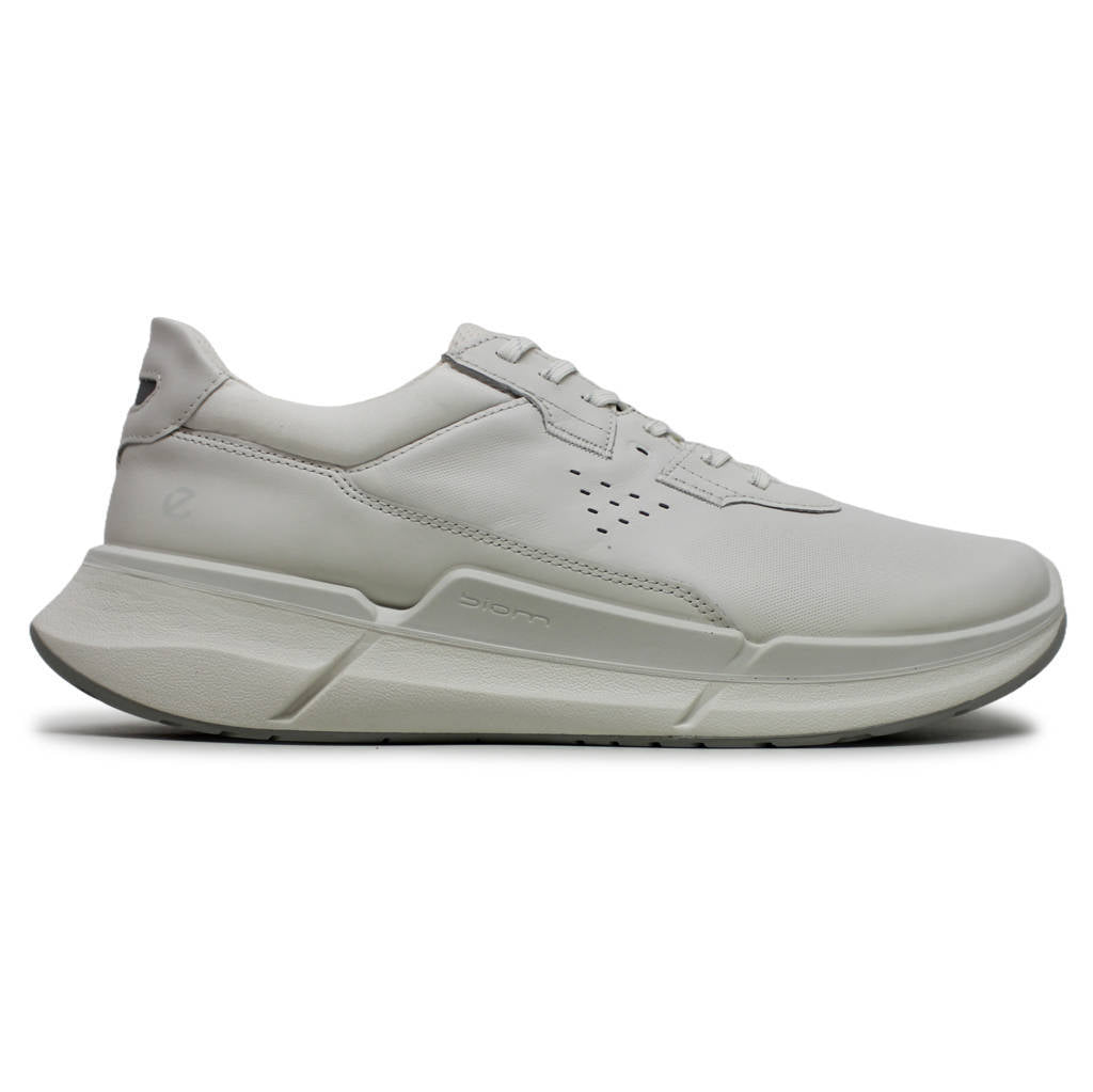 Ecco Biom 2.2 830764 Full Grain Leather Mens Sneakers#color_white