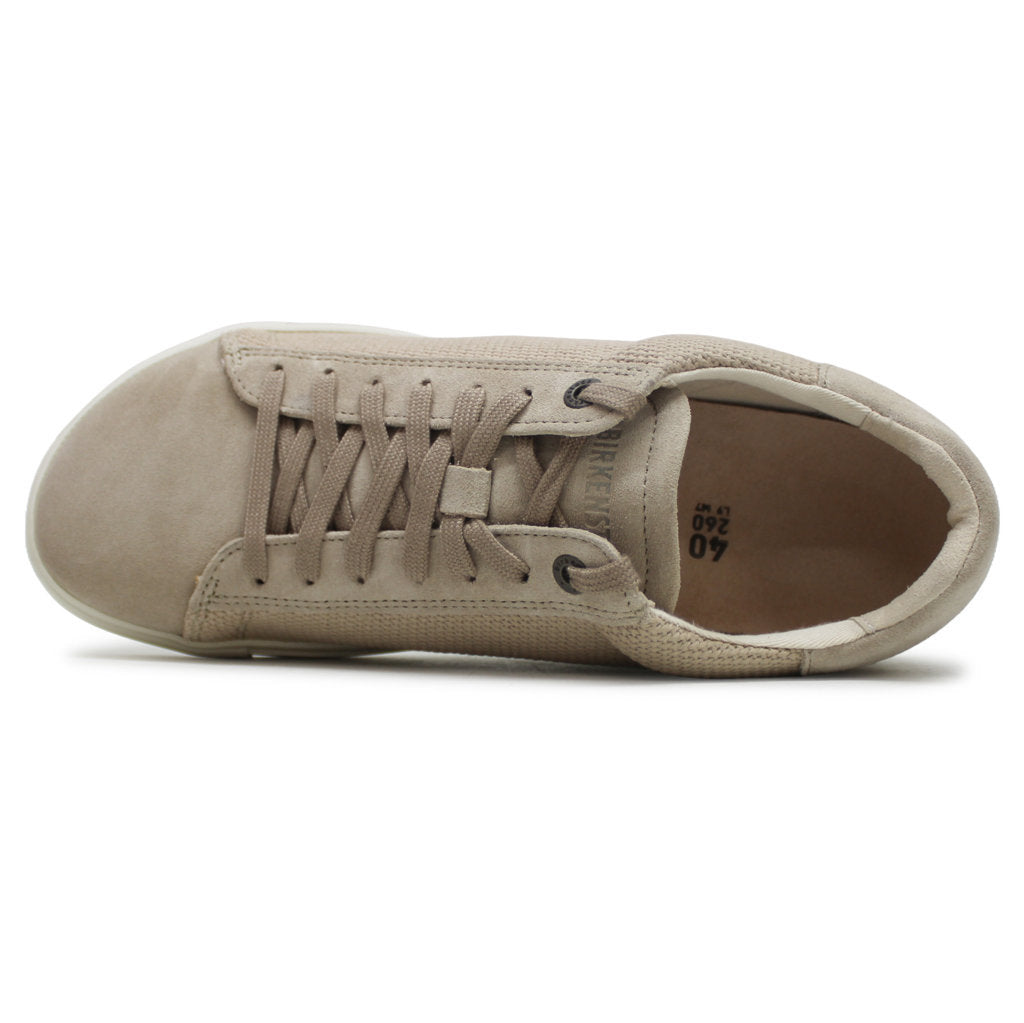 Birkenstock Bend Low Suede Textile Unisex Sneakers#color_sandcastle